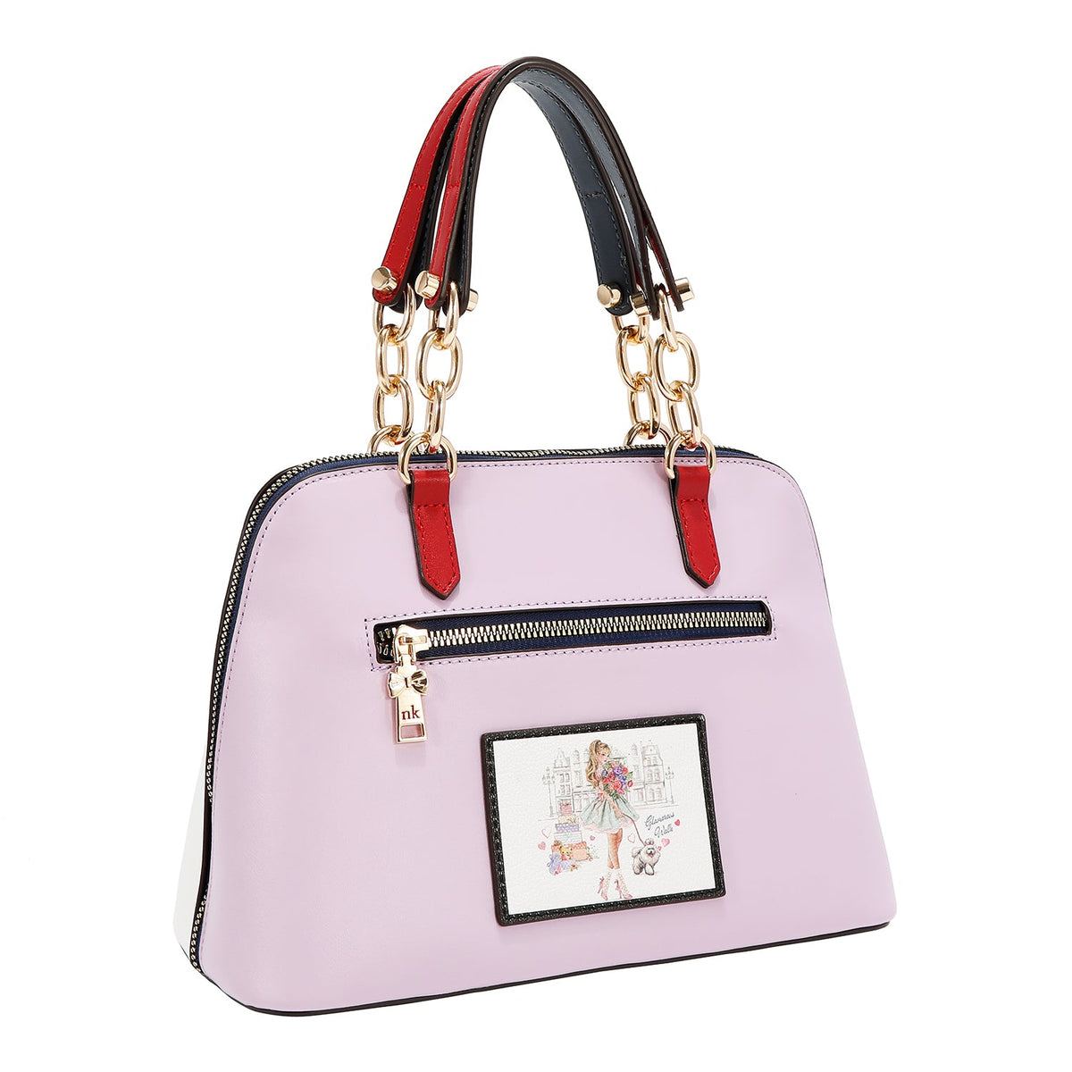 BORSA DOME (GLAMOROUS WALK - BIANCO)