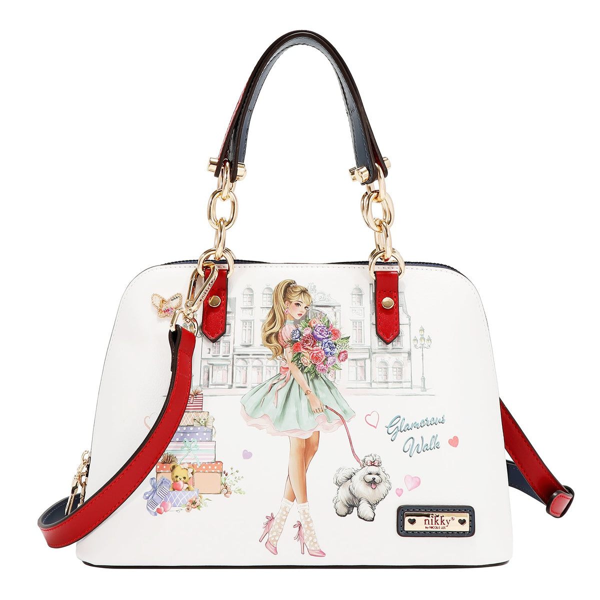 BOLSO DOMO (GLAMOROUS WALK - BLANCO)