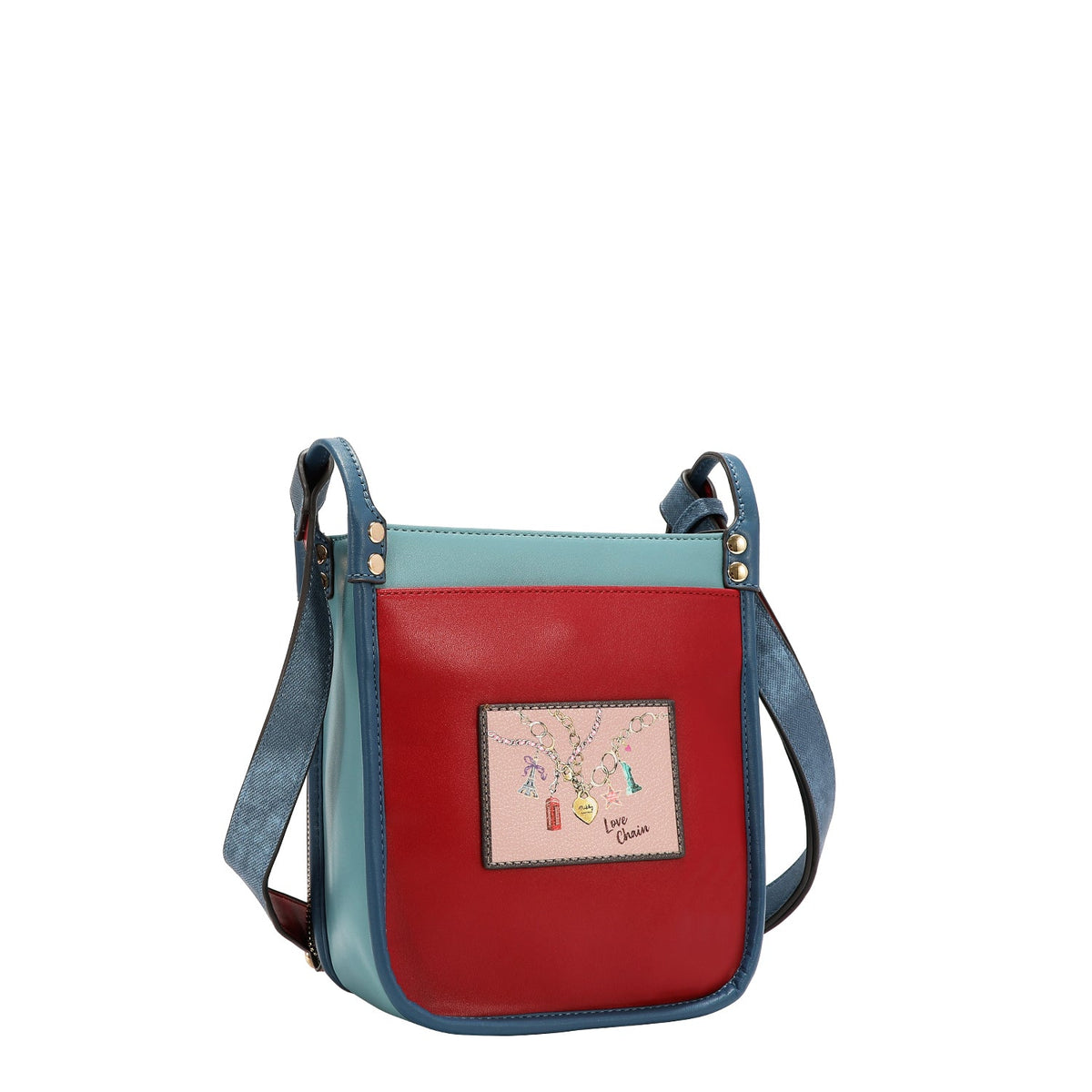 BORSA A TRACOLLA QUADRATA ( CATENA DELL'AMORE)
