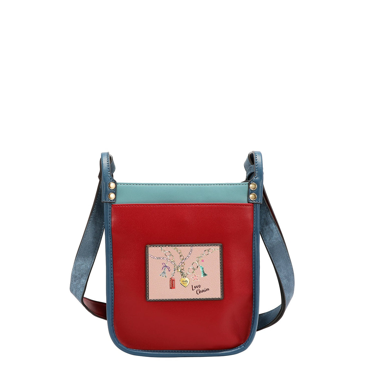 BORSA A TRACOLLA QUADRATA ( CATENA DELL'AMORE)