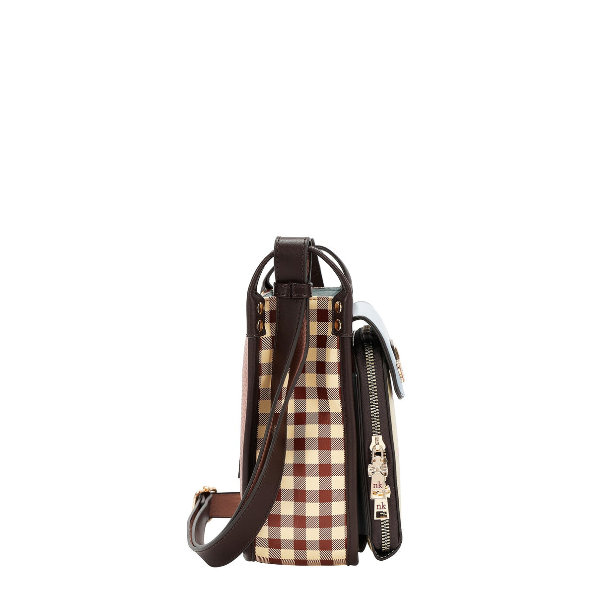 BANDOLERA CUADRADA CON BOLSILLO MULTIPLE (TU RECUERDO)
