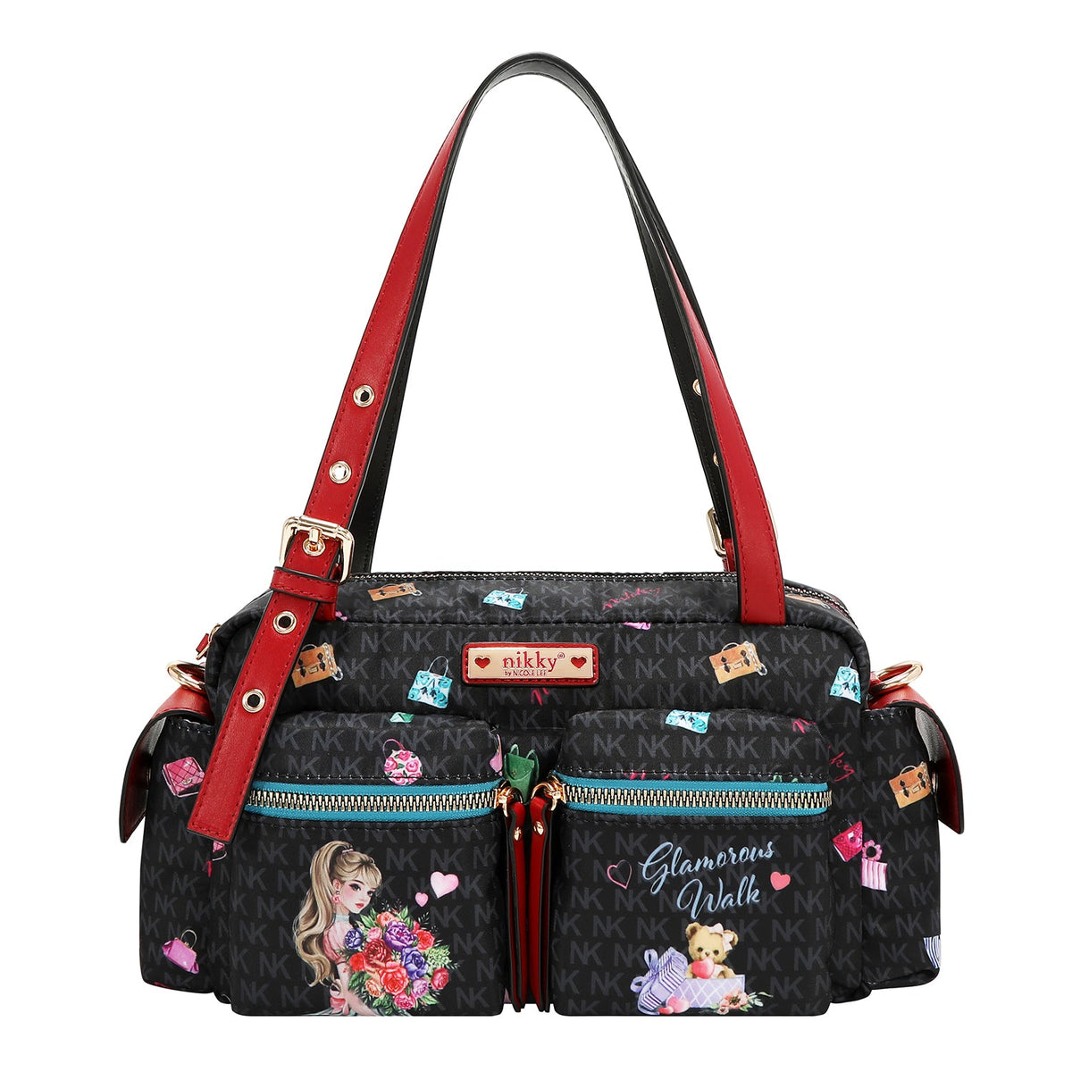 BOLSO SATCHEL (GLAMOROUS WALK - NEGRO)