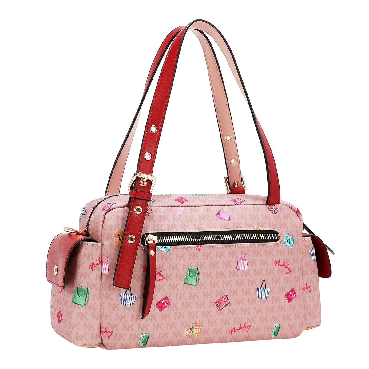 BOLSO SATCHEL (GLAMOROUS WALK - ROSA)