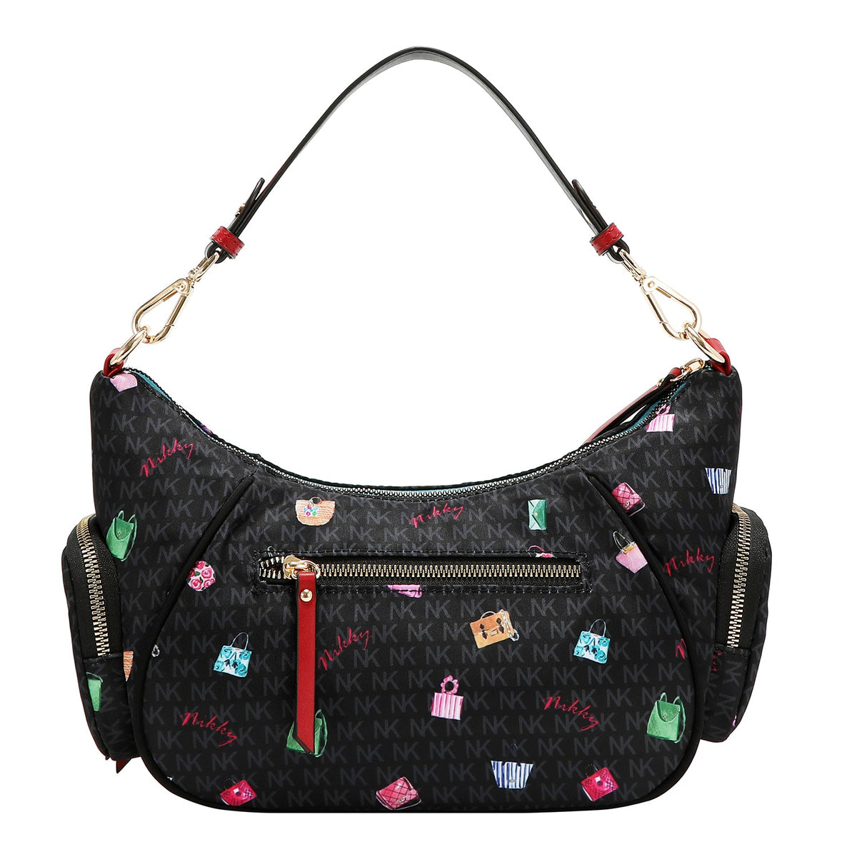 BORSA A TRACOLLA (GLAMOROUS WALK - NERO)