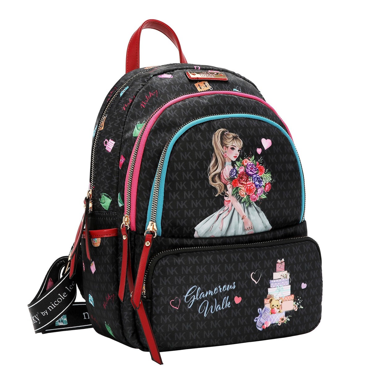 ZAINO MEDIO (GLAMOROUS WALK - NERO)