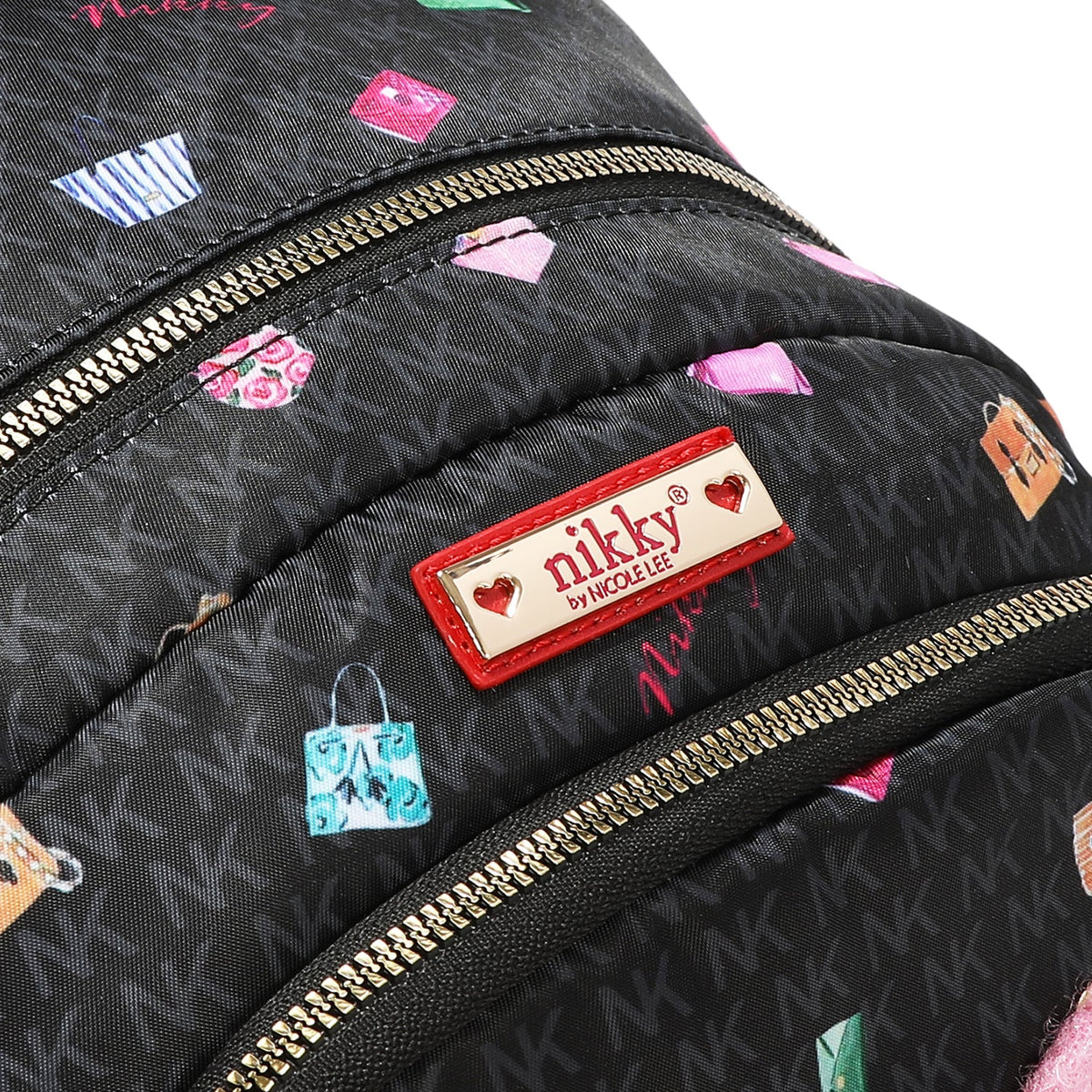ZAINO MEDIO CON FIOCCO (GLAMOROUS WALK - NERO)