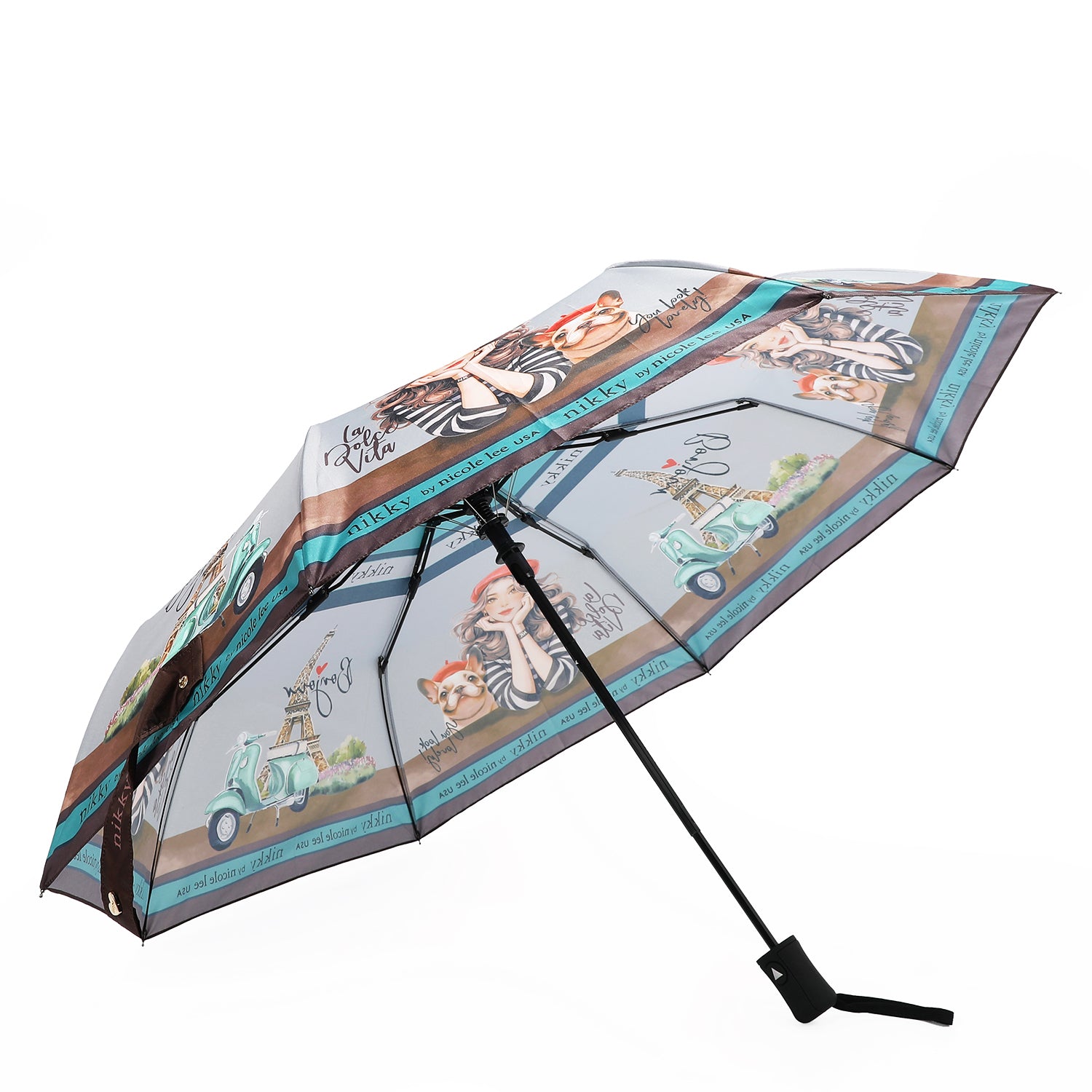 PORTABLE UMBRELLA WITH PRINTING (<tc>EIFFEL DREAMS</tc>)