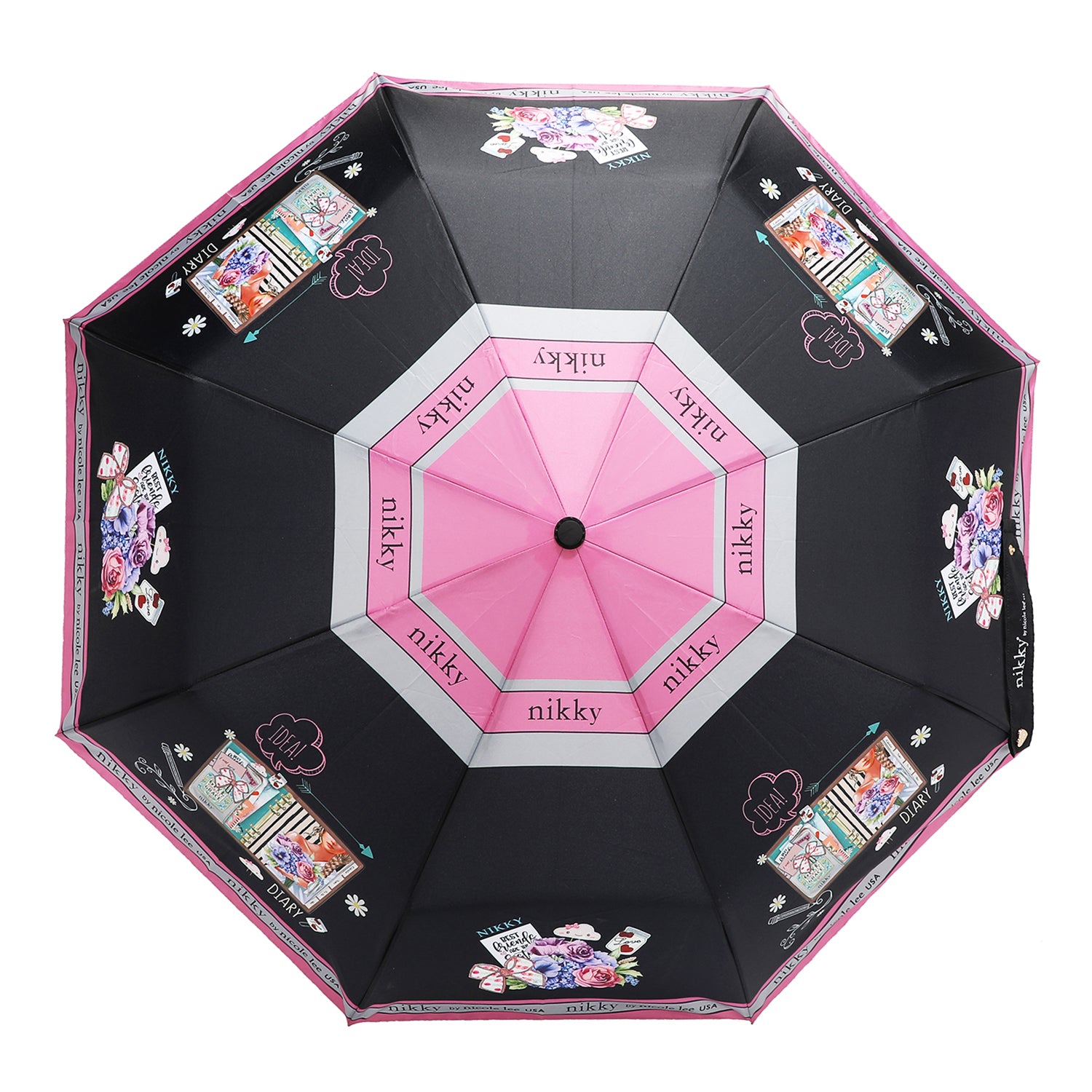 PORTABLE UMBRELLA WITH PRINTING (<tc>NOSTALGIA</tc>)