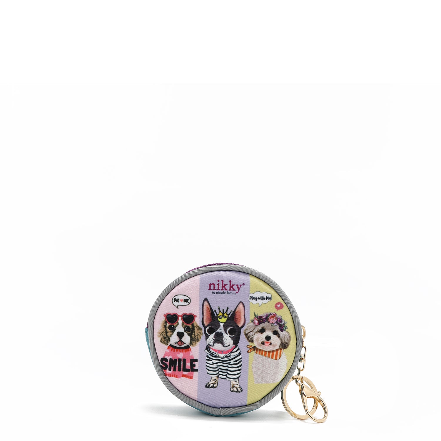 CHAVEIRO COM PORTA MOEDAS REDONDO (<tc>BEST BUDDIES</tc>)