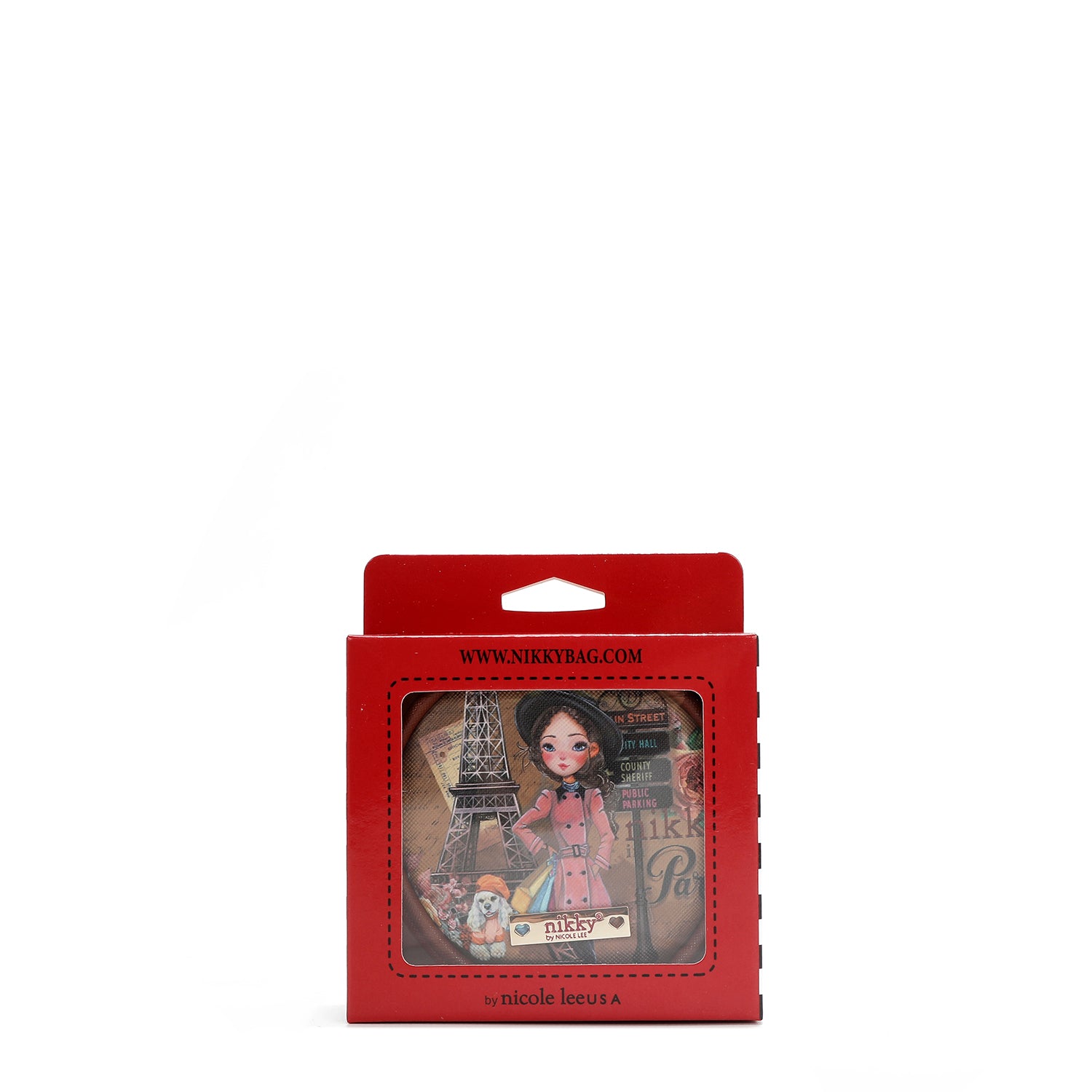 CHAVEIRO COM BOLSA REDONDA (<tc>EMILY GOES PARIS</tc> )