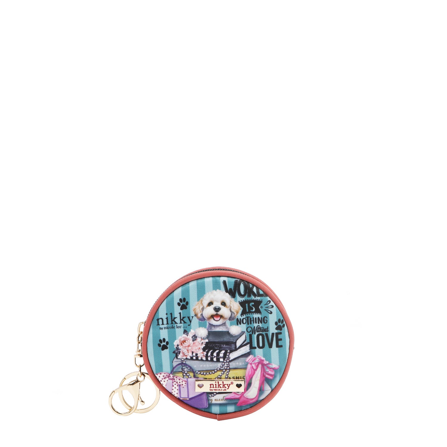 KEYCHAIN ​​WITH ROUND PURSE (MEANT TO LOVE YOU)