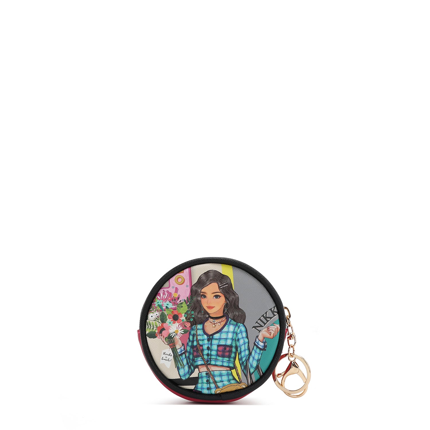 CHAVEIRO COM BOLSA REDONDA (<tc>NIKKY GOES SHOPPING</tc>)