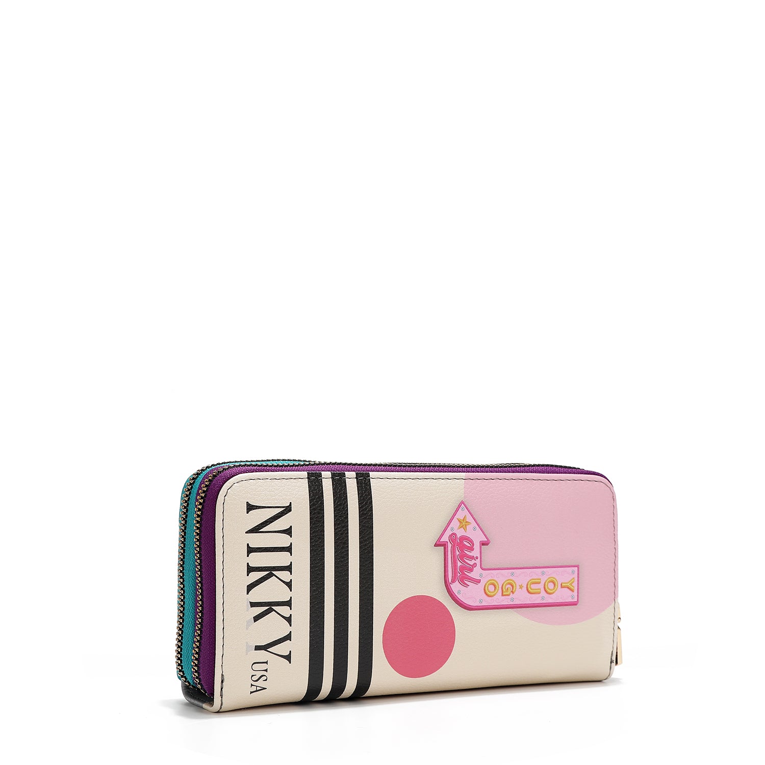 CARTEIRA COM ZÍPER DUPLO V.2 (<tc>NIKKY GOES SHOPPING</tc>)