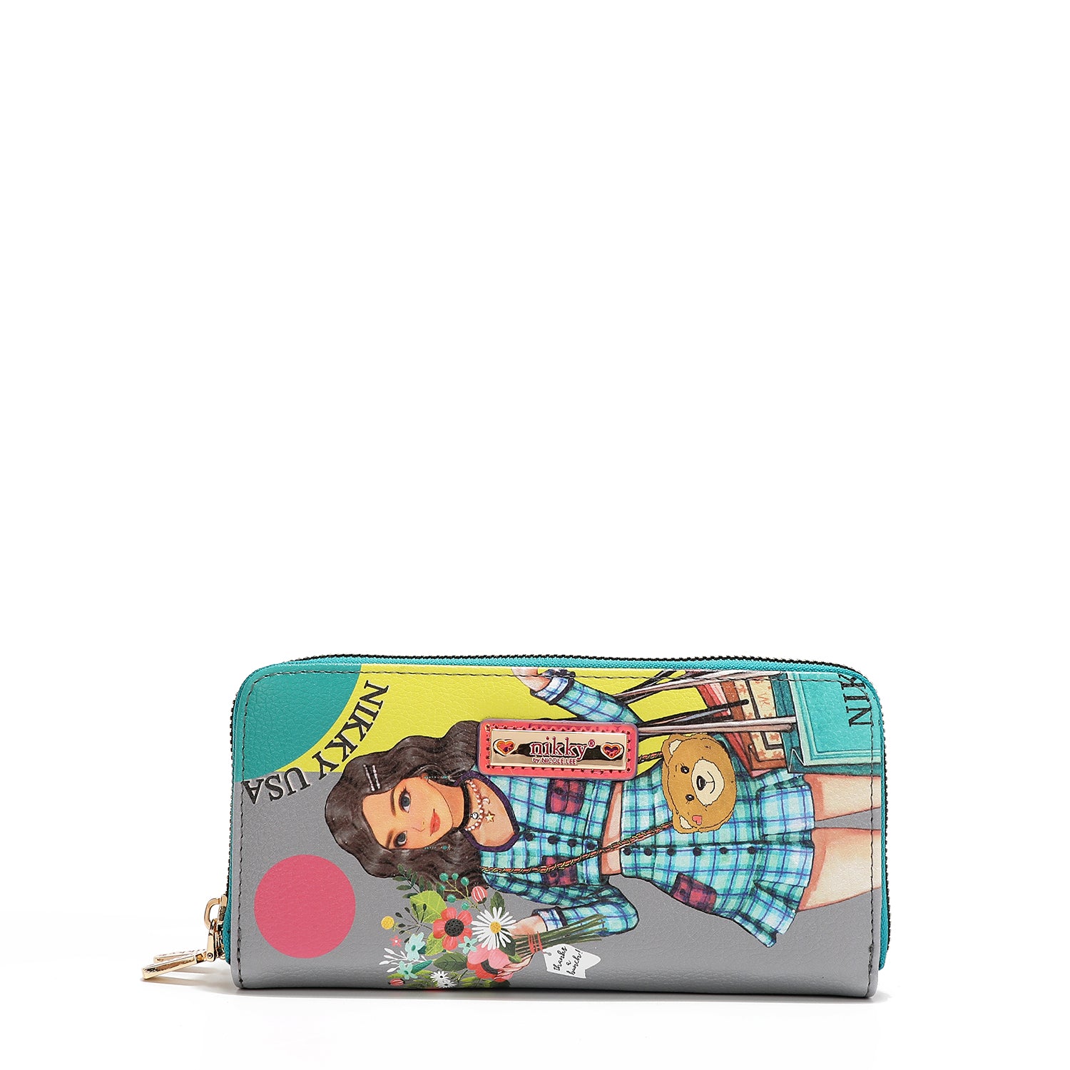 CARTEIRA COM ZÍPER DUPLO V.2 (<tc>NIKKY GOES SHOPPING</tc>)