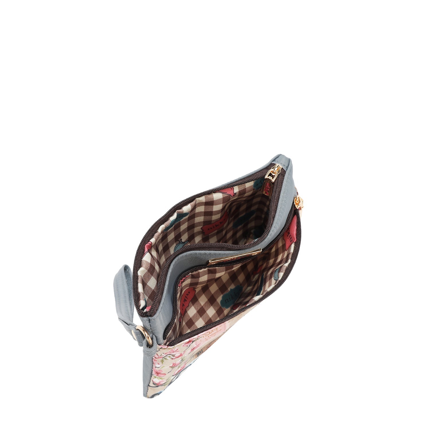 ZIPPERED TOILETRY BAG (<tc>CHERRY LIPS</tc>-BLACK)