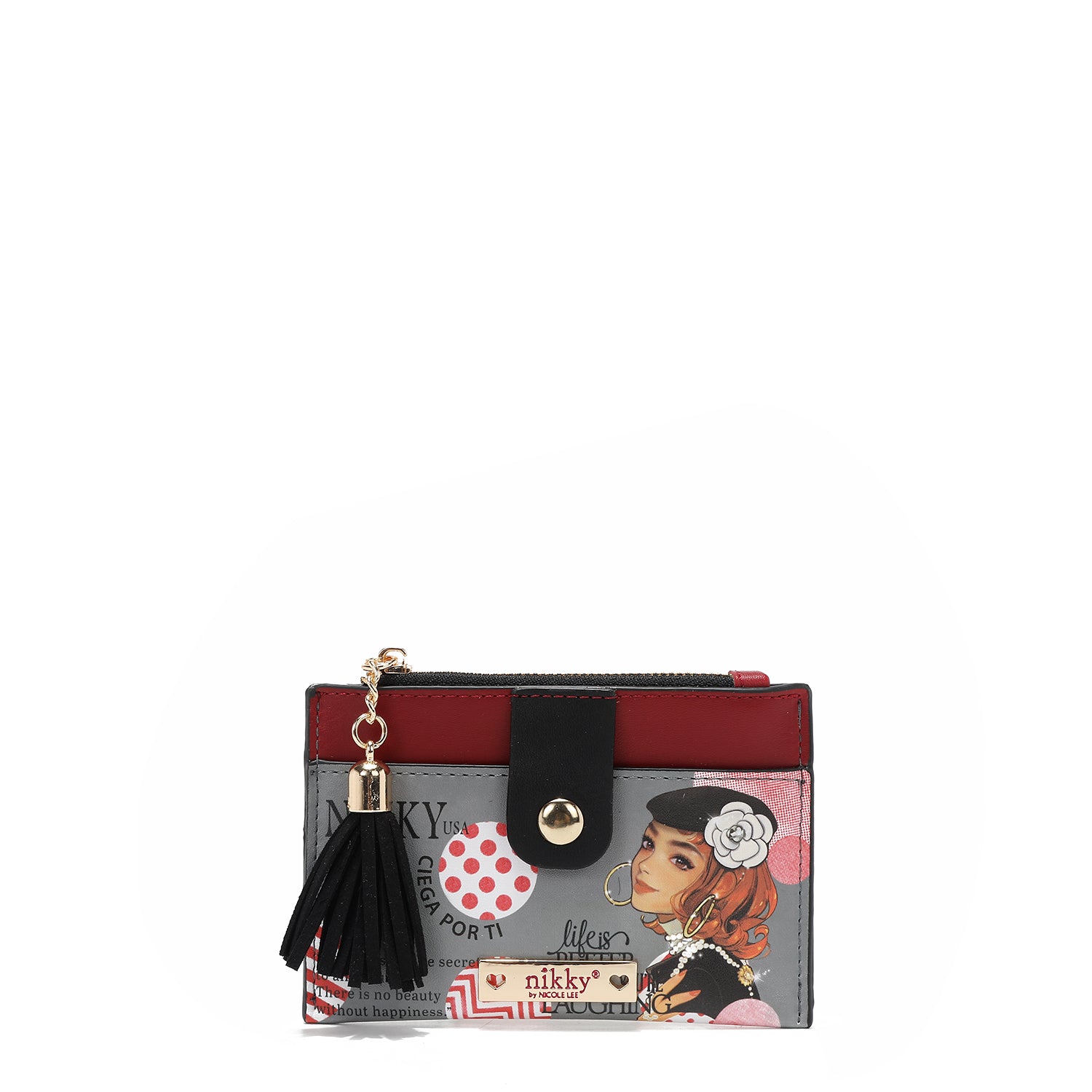 PORTE-CARTES AVEC FERMETURE ÉCLAIR (<tc>CIEGA POR TI</tc>)