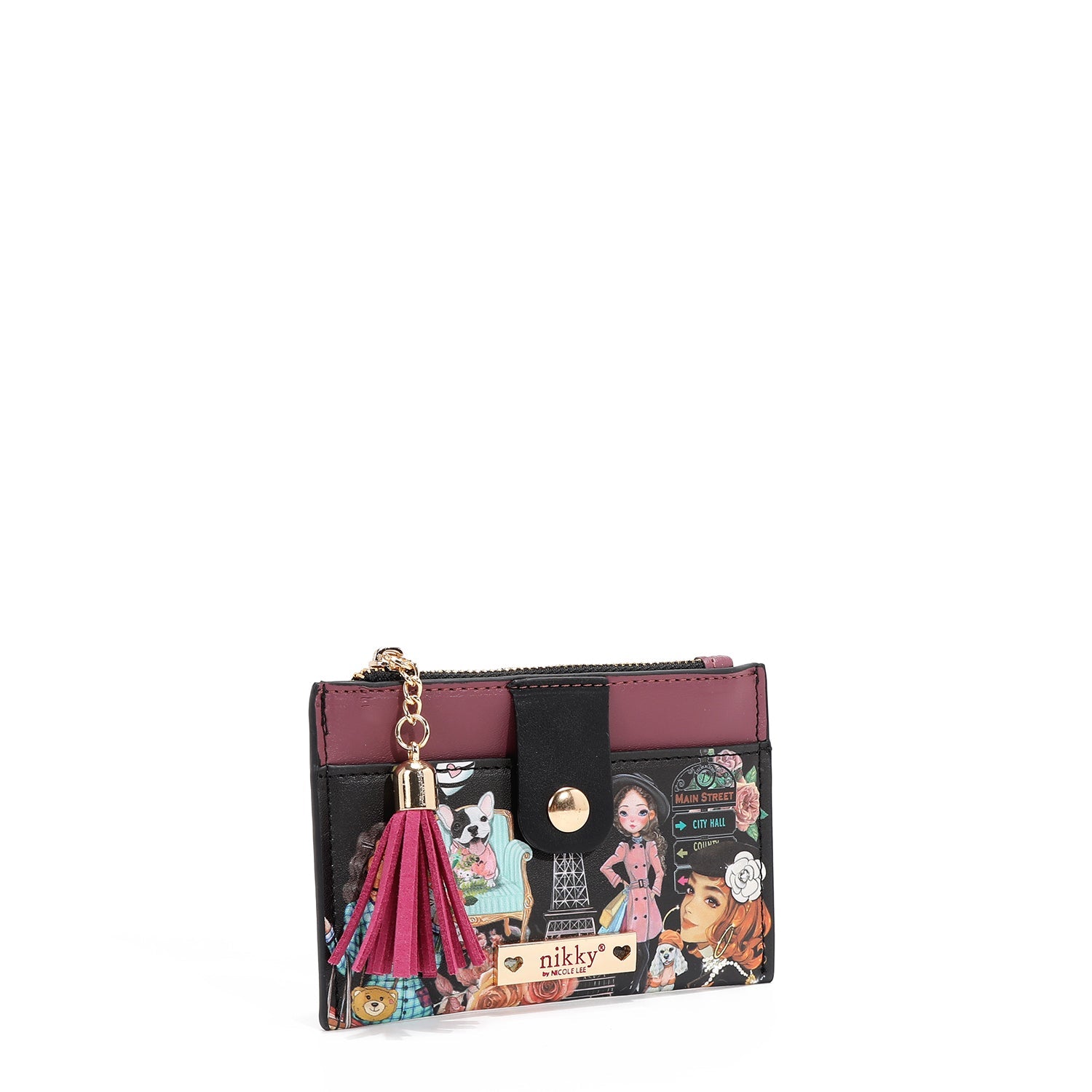 CARD HOLDER WITH ZIPPER (<tc><tc>Nikky</tc></tc> MAKES FRIENDS)