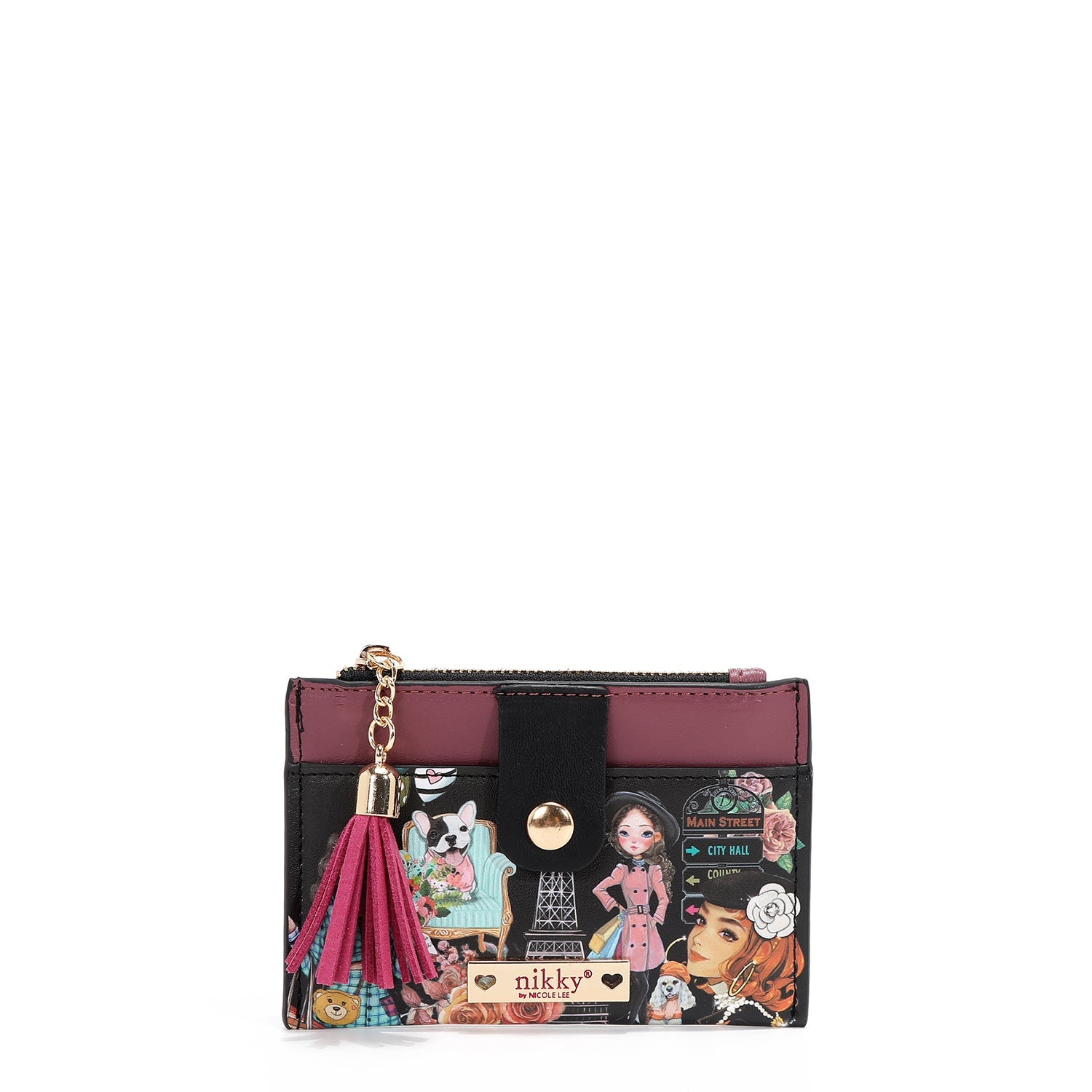 CARD HOLDER WITH ZIPPER (<tc><tc>Nikky</tc></tc> MAKES FRIENDS)