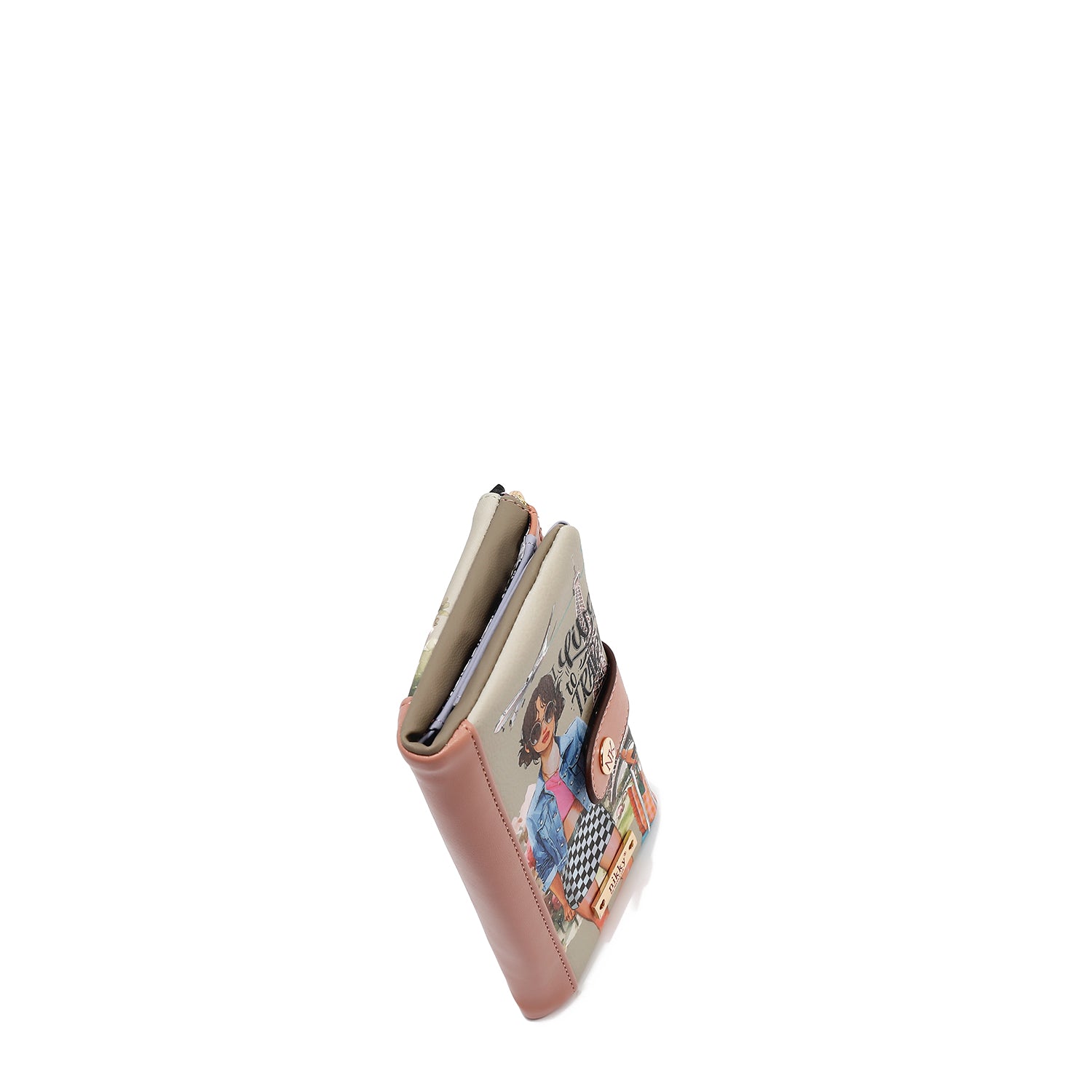 COMPACT WALLET (<tc>I LIVE TO TRAVEL</tc>)