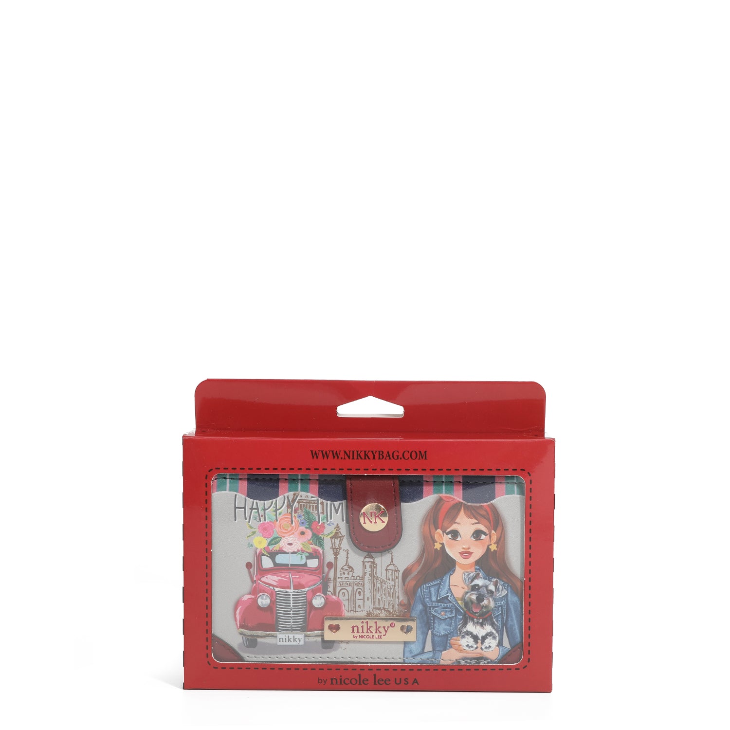 Portafoglio grande con portamonete a doppia cerniera <tc>NIKKY</tc>