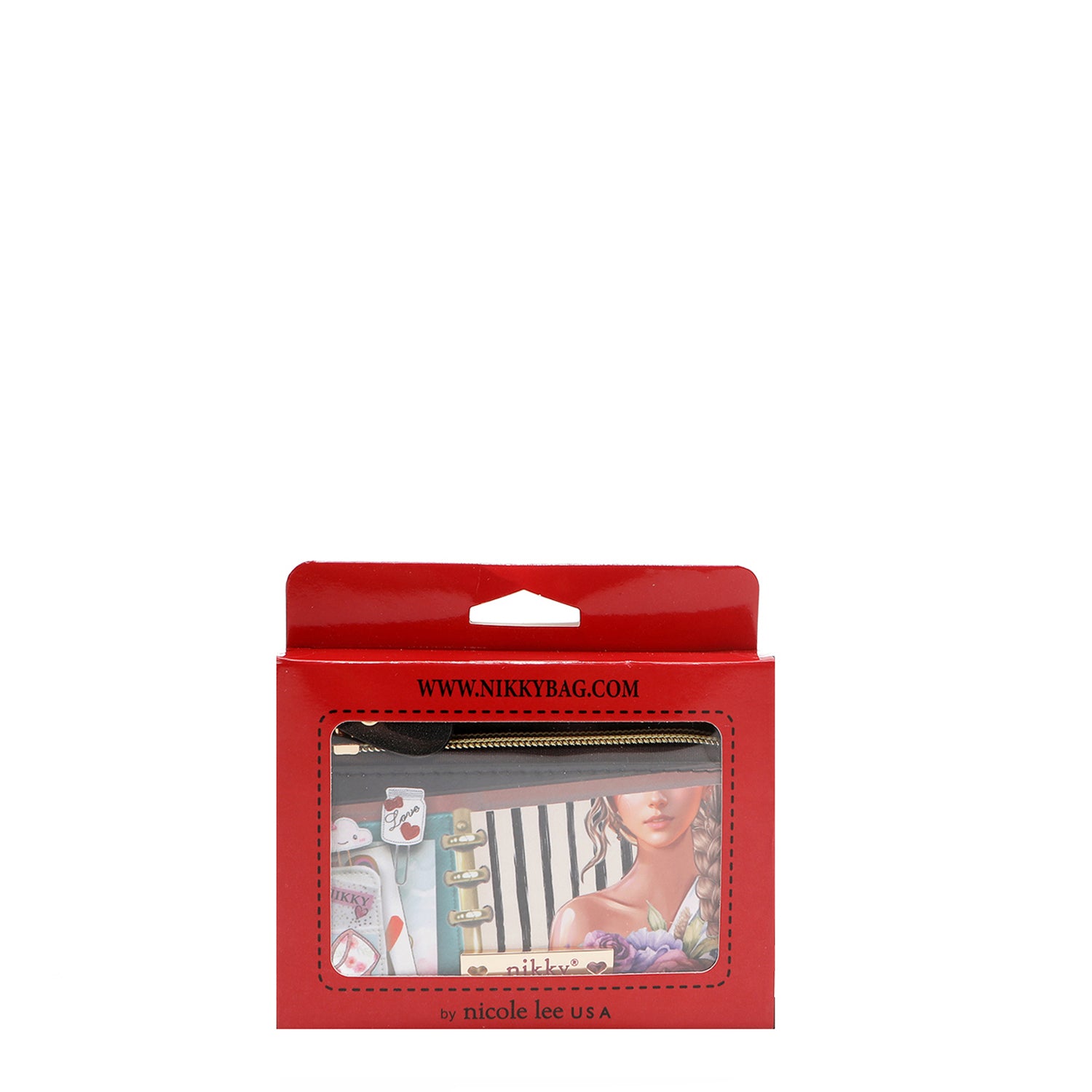 SMALL FLAT ZIPPERED WALLET (<tc>NOSTALGIA</tc>)