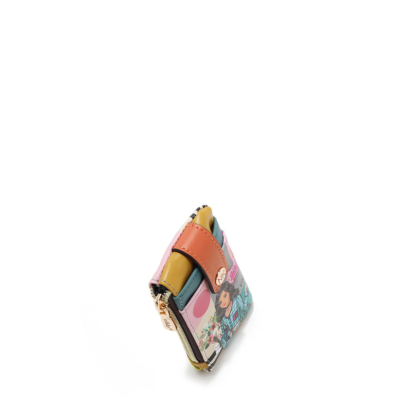 PORTA CARTE MINI CON CHIUSURA (<tc>NIKKY GOES SHOPPING</tc> )