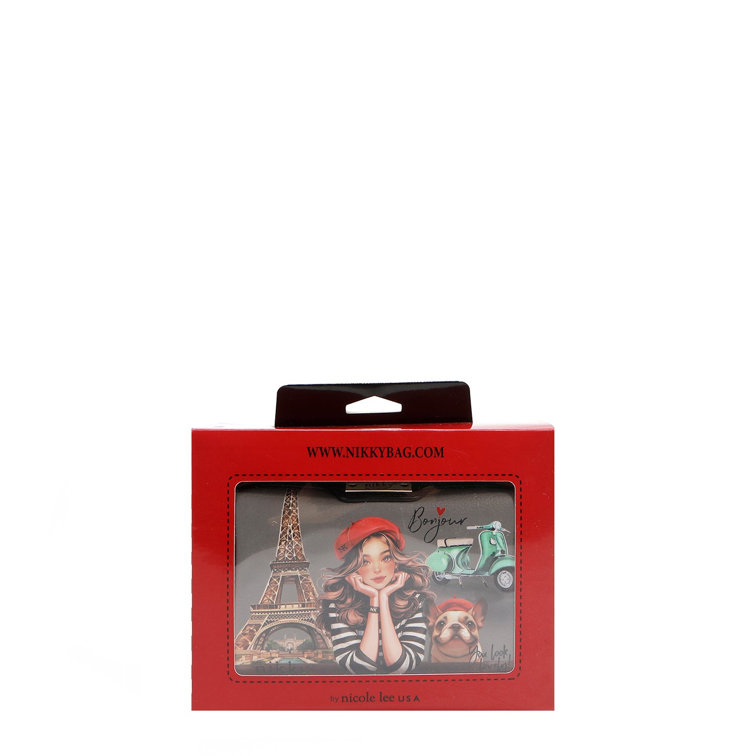 MINI BOSTON CROSSBODY BAG MIT DOPPEL-REISSVERSCHLUSS (<tc>EIFFEL DREAMS</tc>)