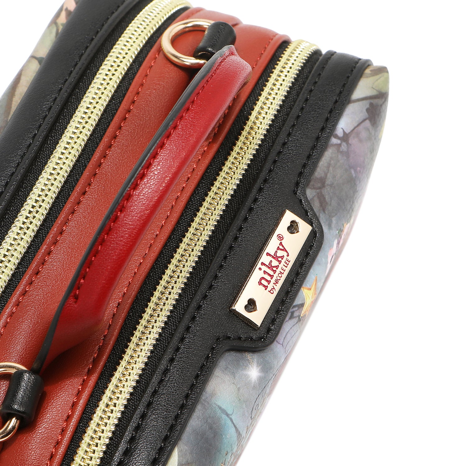 MINI BOSTON CROSSBODY BAG WITH DOUBLE ZIPPER (<tc>FAIRY TALE</tc>)