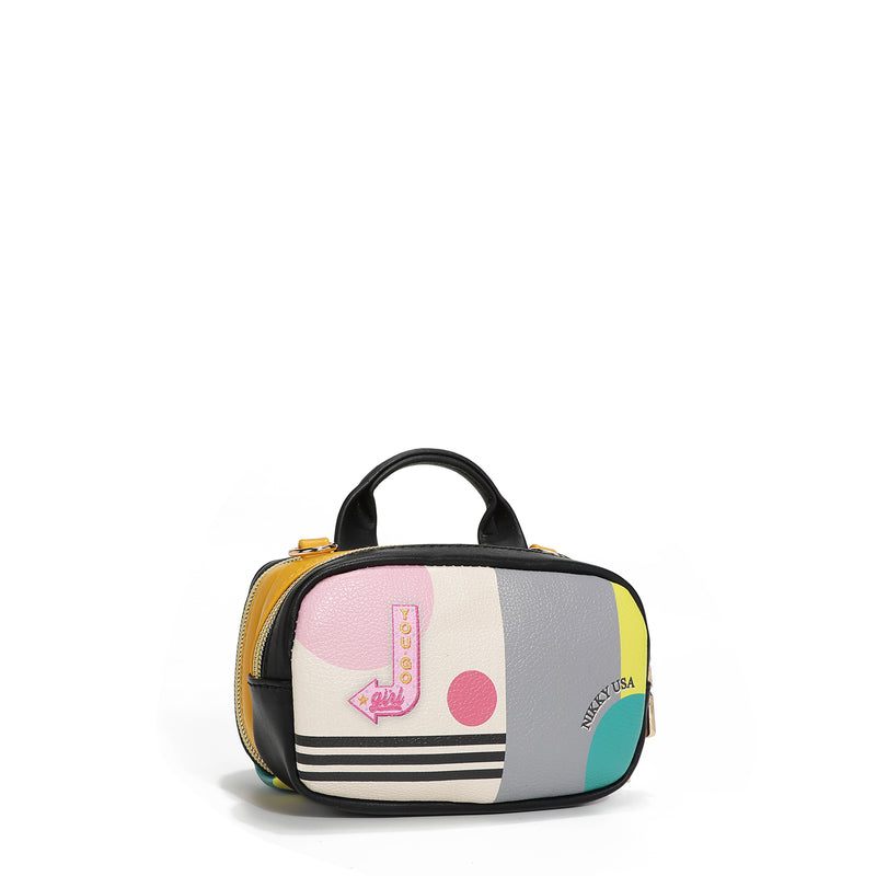 MINI BOSTON CROSSBODY BAG WITH DOUBLE ZIPPER (<tc>NIKKY GOES SHOPPING</tc> )