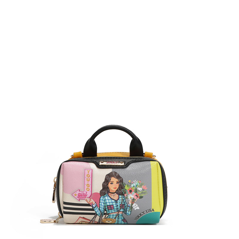 BOSTON MINI BOLSA CROSSBODY COM ZÍPER DUPLO (<tc>NIKKY GOES SHOPPING</tc> )