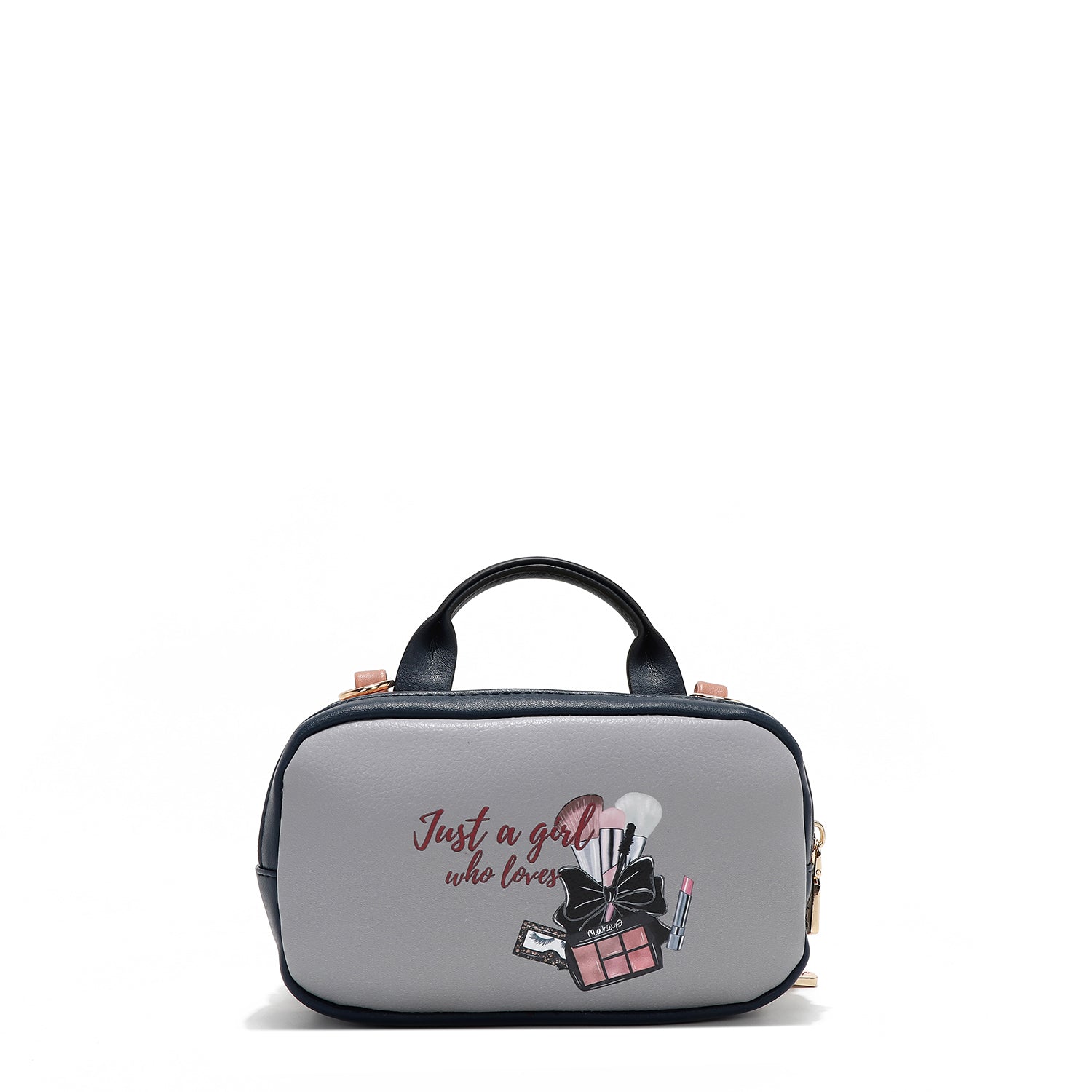 MINI BOLSO CRUZADO BOSTON CON DOBLE CREMALLERA (URBAN COFFEE DREAM)