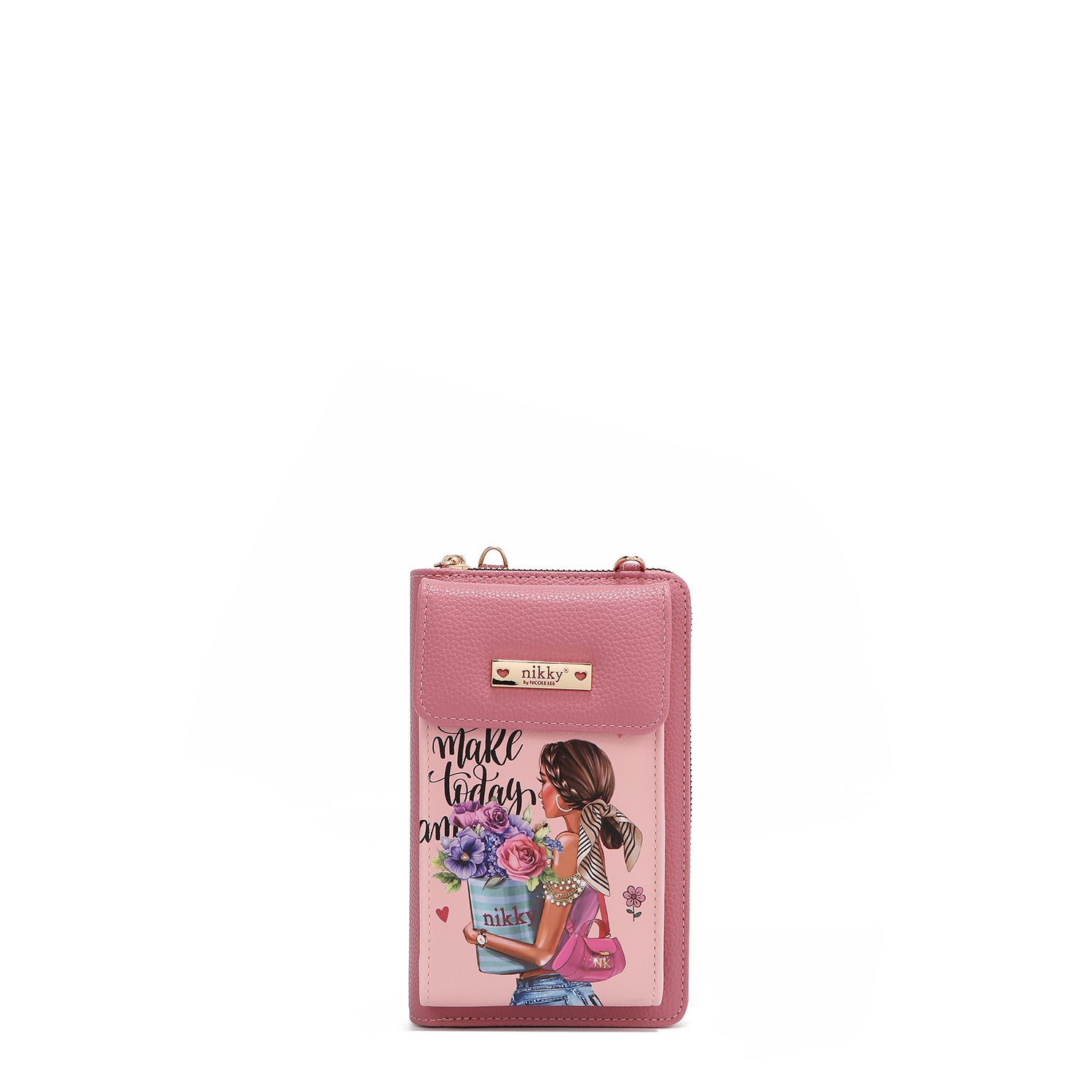 HANDY-UMHÄNGERTASCHE/BRIEFTASCHE (<tc>FLOWER DAY</tc>)