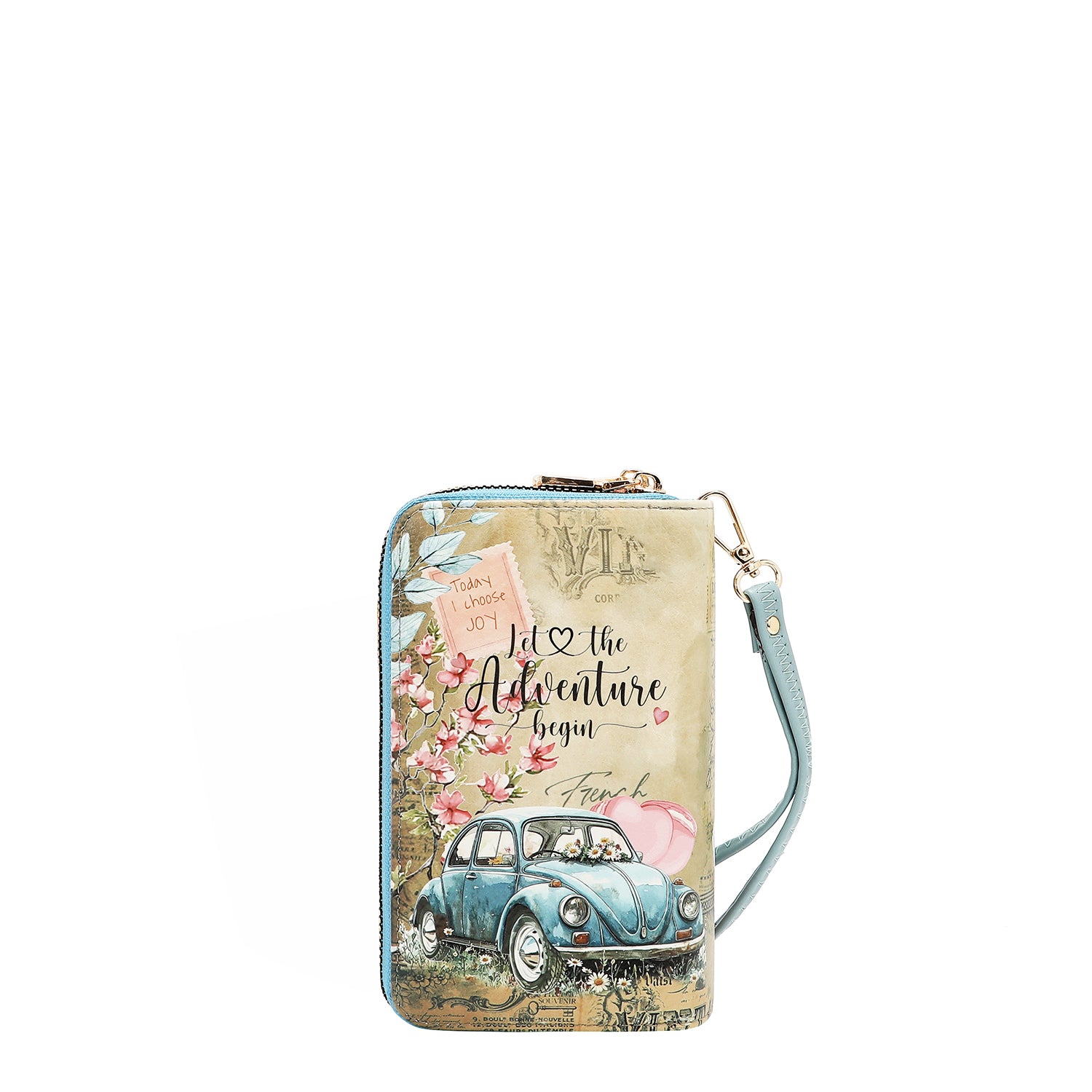 CARTERA MEDIANA CON DOBLE CREMALLERA (CHASING DREAMS)