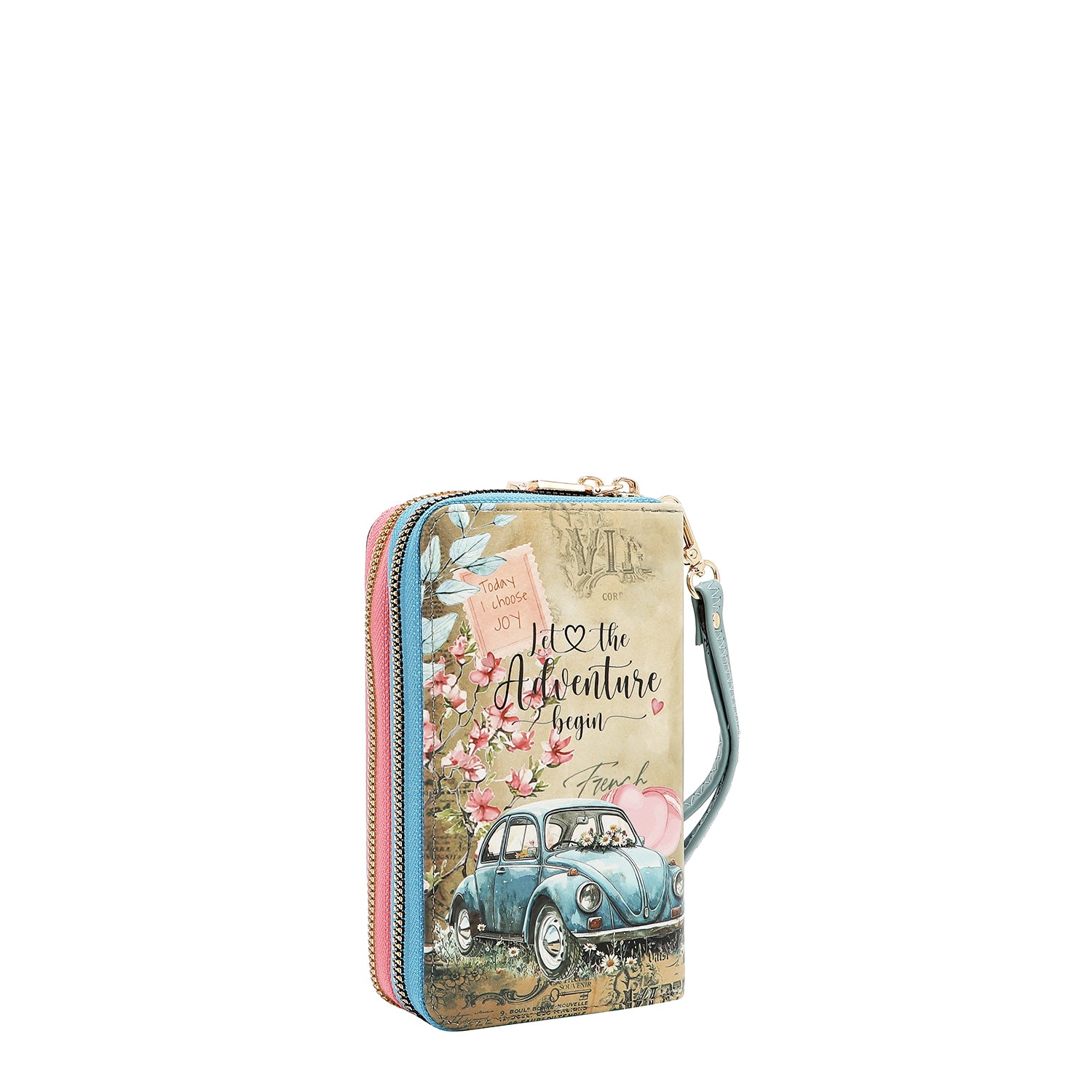 CARTERA MEDIANA CON DOBLE CREMALLERA (CHASING DREAMS)