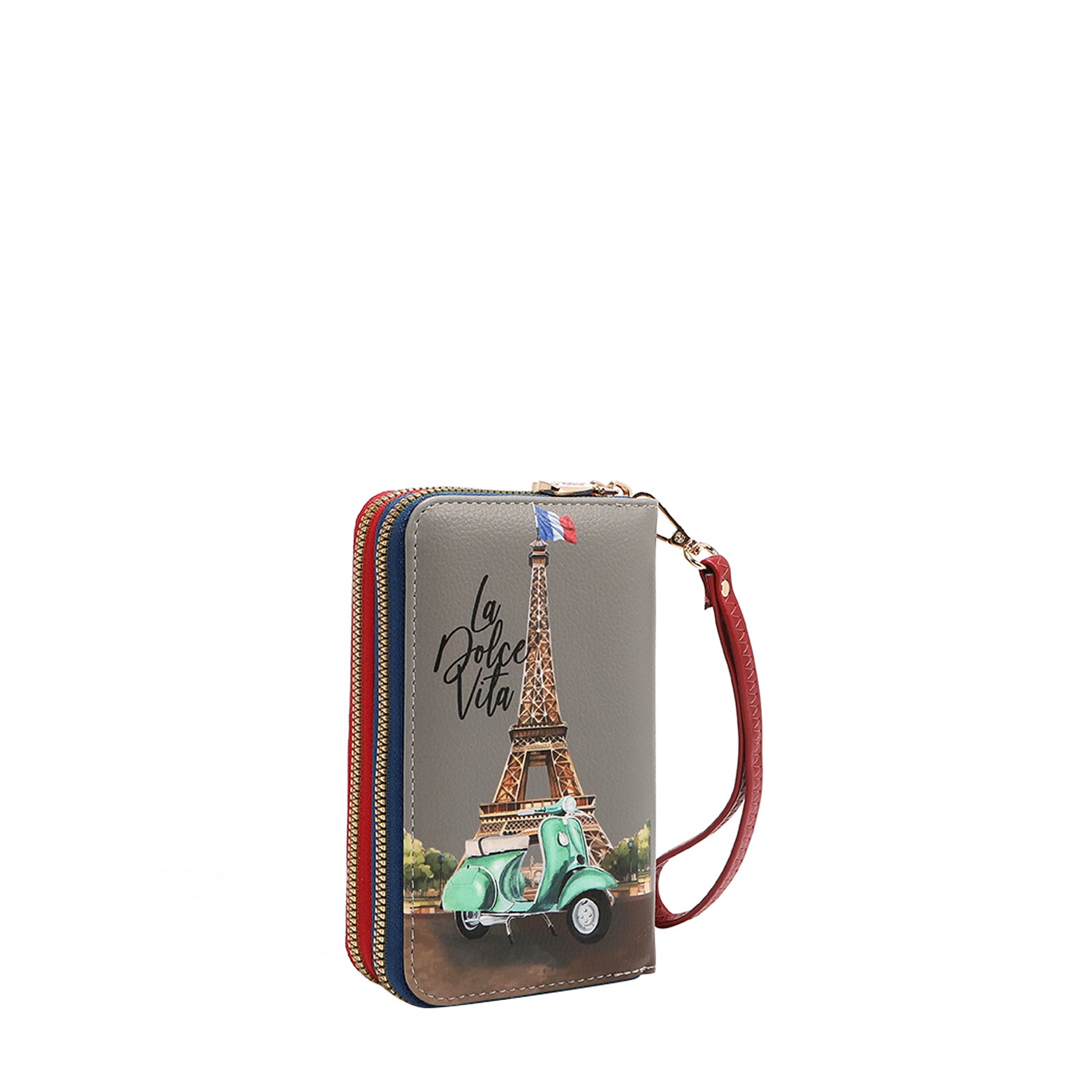 MITTLERE GELDBÖRSE MIT DOPPEL-REISSVERSCHLUSS (<tc>EIFFEL DREAMS</tc>)