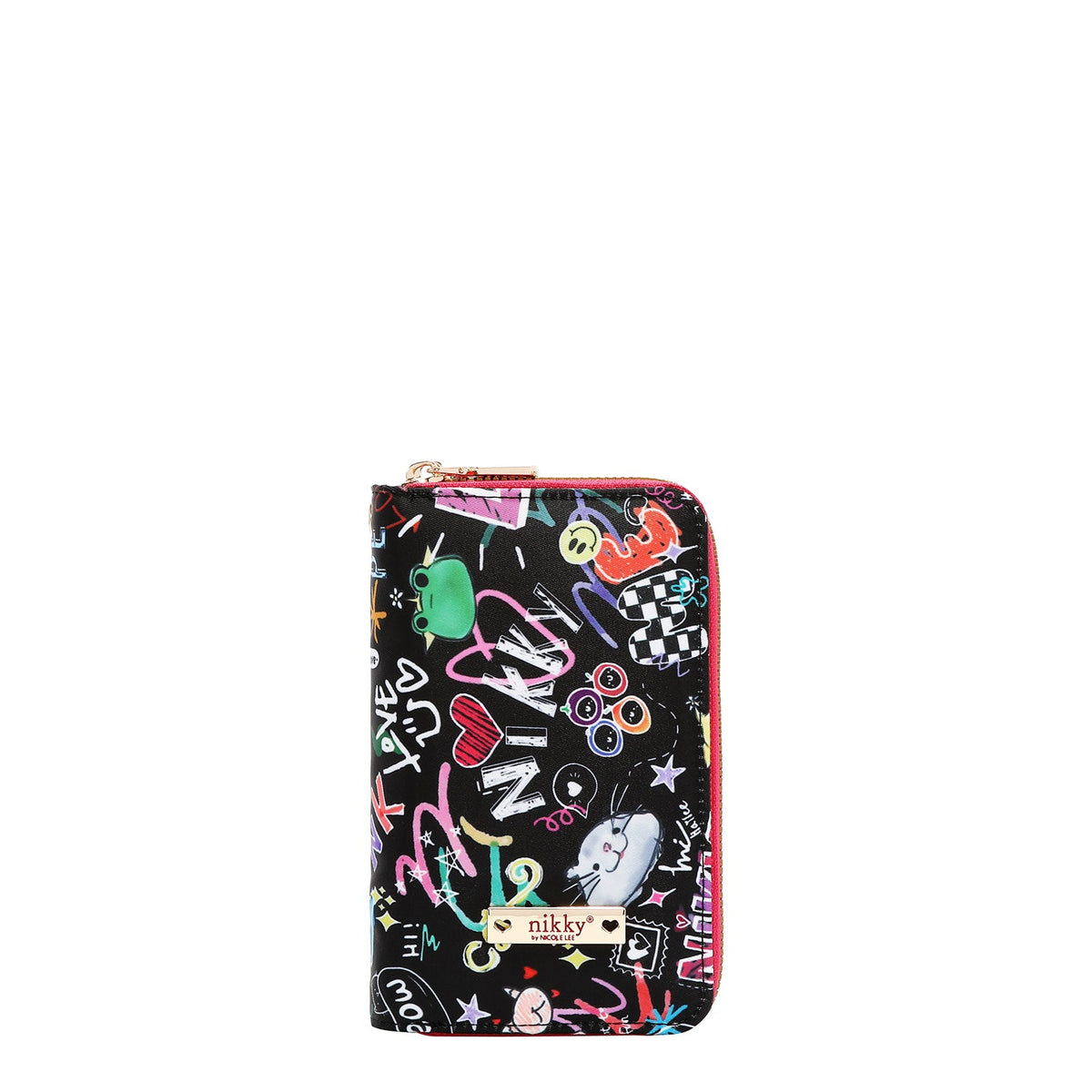 CARTERA MEDIANA CON DOBLE CREMALLERA (JUST FOR FUN-NEGRO)