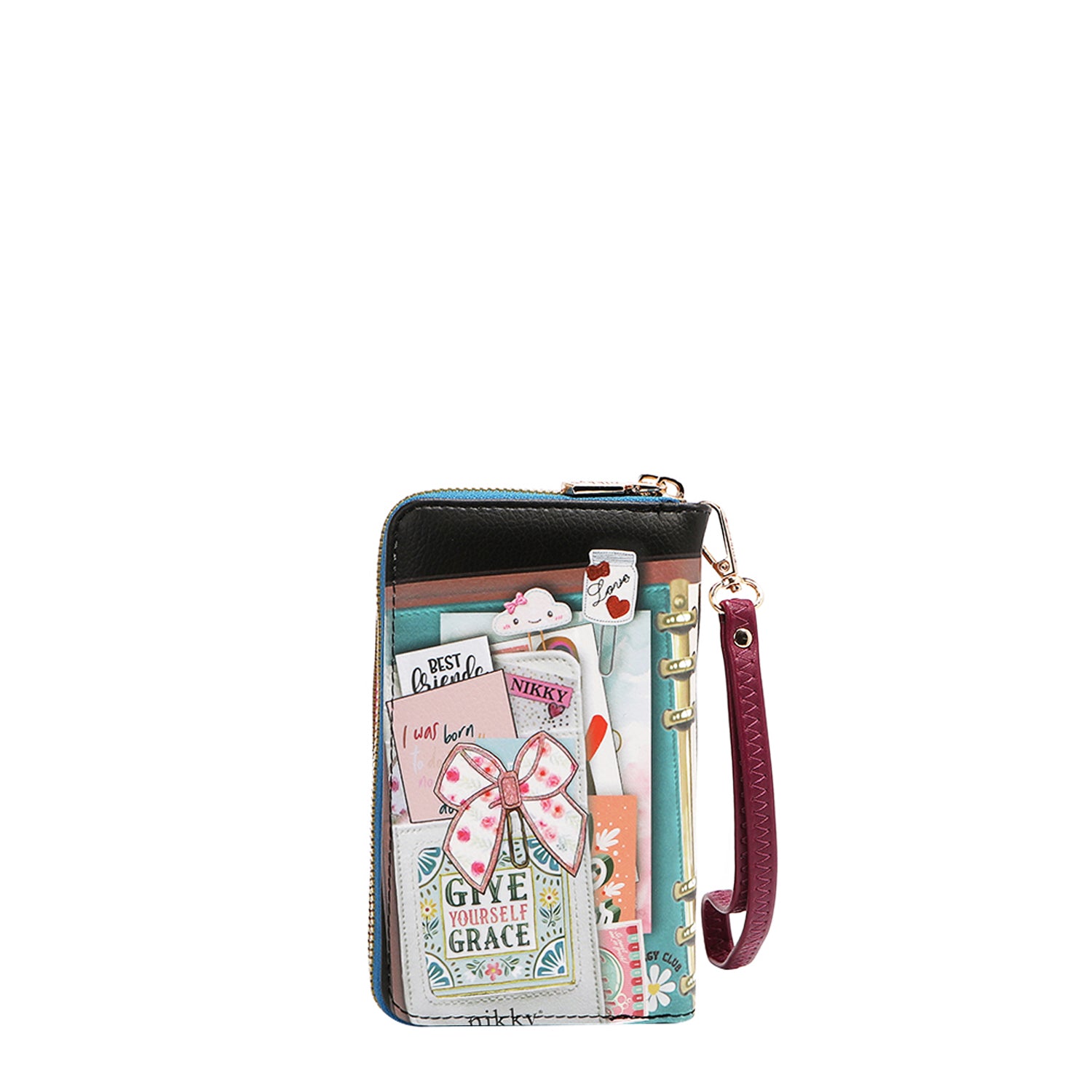 PORTEFEUILLE MOYEN AVEC DOUBLE FERMETURE ÉCLAIR (<tc>NOSTALGIA</tc>)