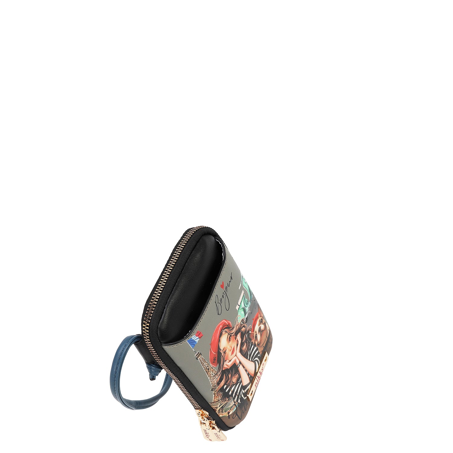 BOLSA TIRACOLAR COM ZÍPER PARA CELULAR/CARTEIRA (<tc>EIFFEL DREAMS</tc>)