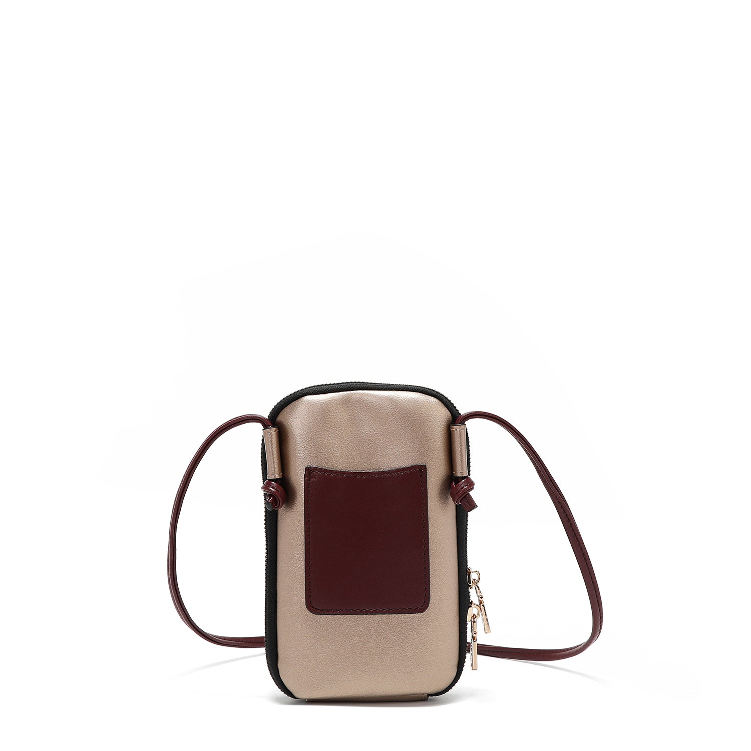 SAC BANDOULIÈRE AVEC FERMETURE ÉCLAIR POUR TÉLÉPHONE/PORTEFEUILLE (<tc>I LIVE TO TRAVEL</tc>)