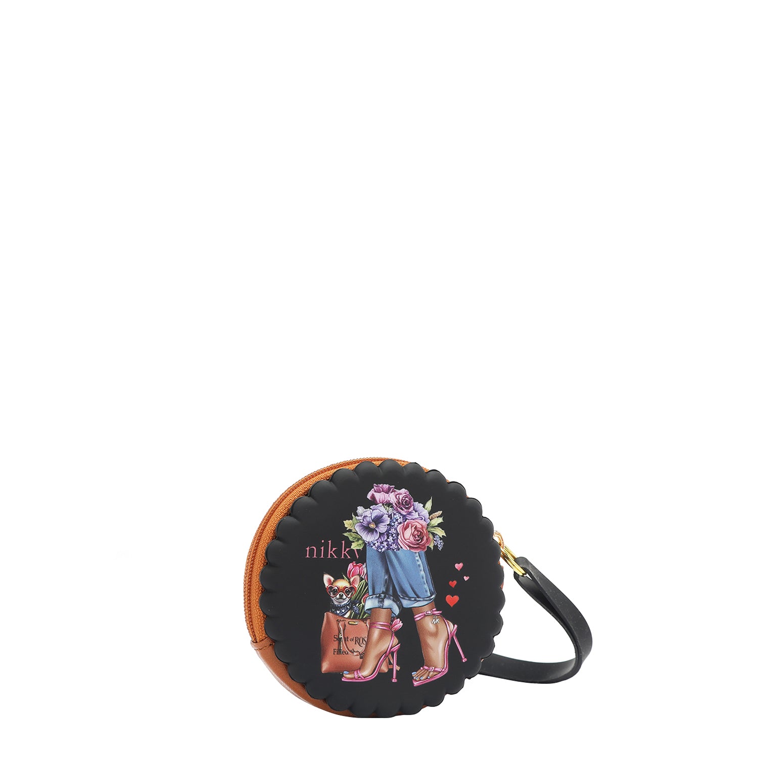 ESTUCHE REDONDO DE SILICONA CON PULSERA (ESSENCE OF YOU NEGRO)