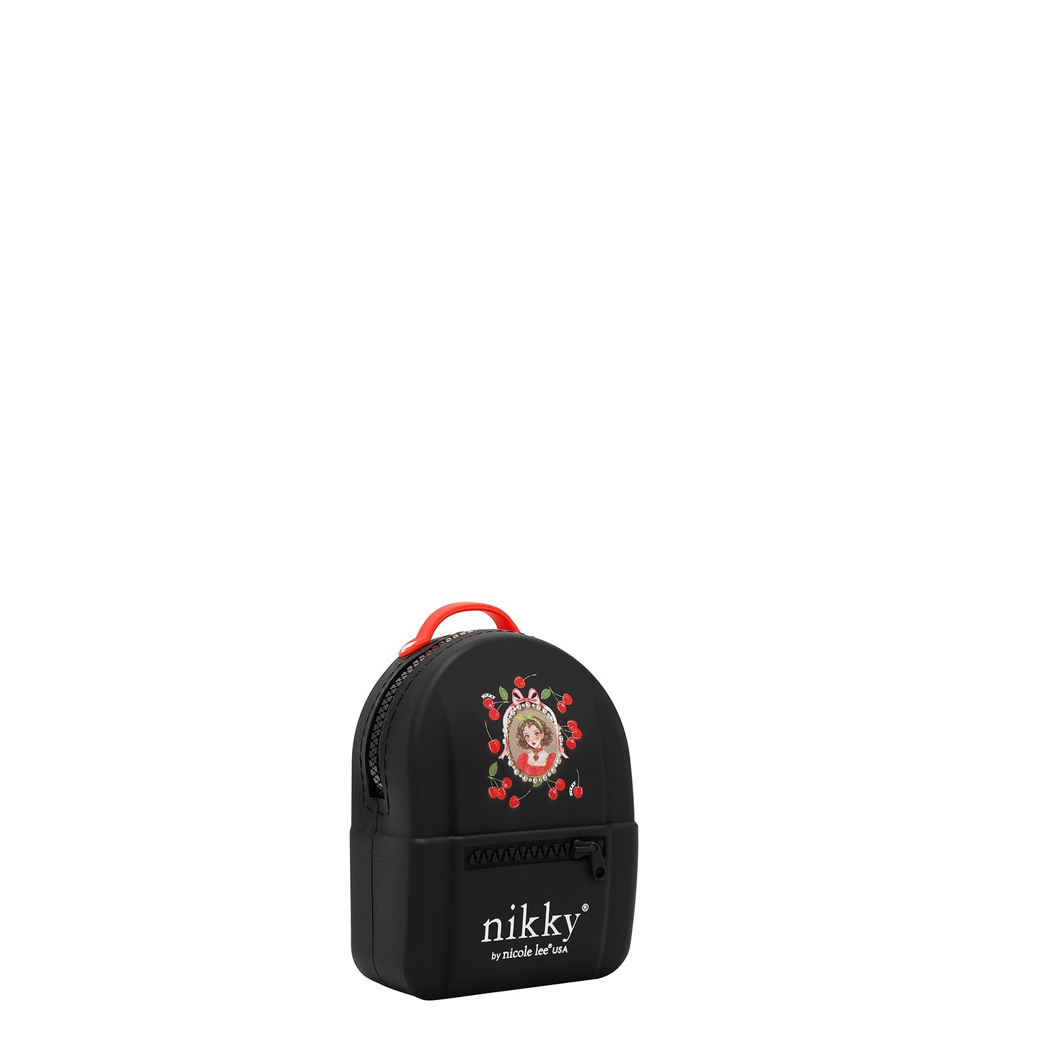MONEDERO MINI DE MOCHILA (CHERRY LIPS - BLACK)