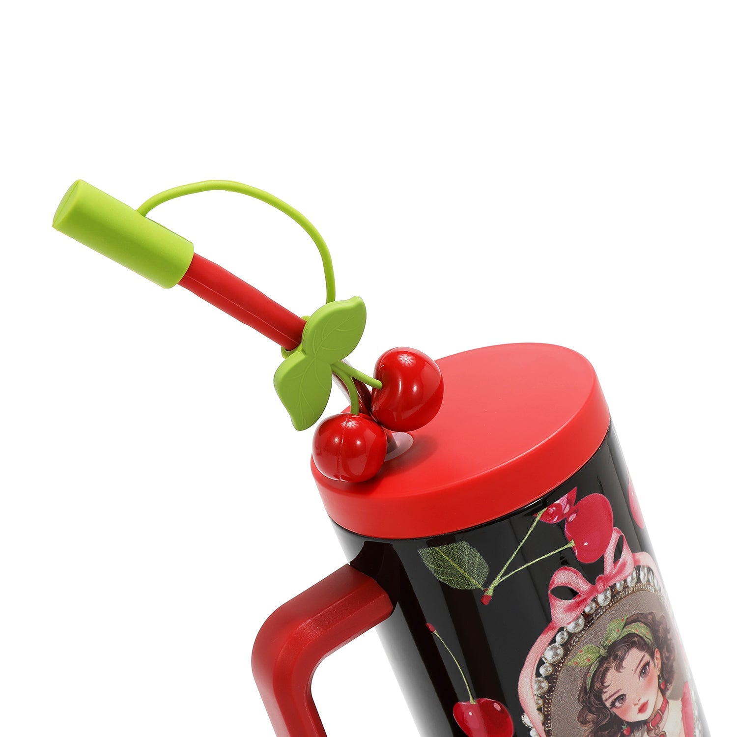 1,2-Liter-Thermosbecher (<tc>CHERRY LIPS</tc>-SCHWARZ)