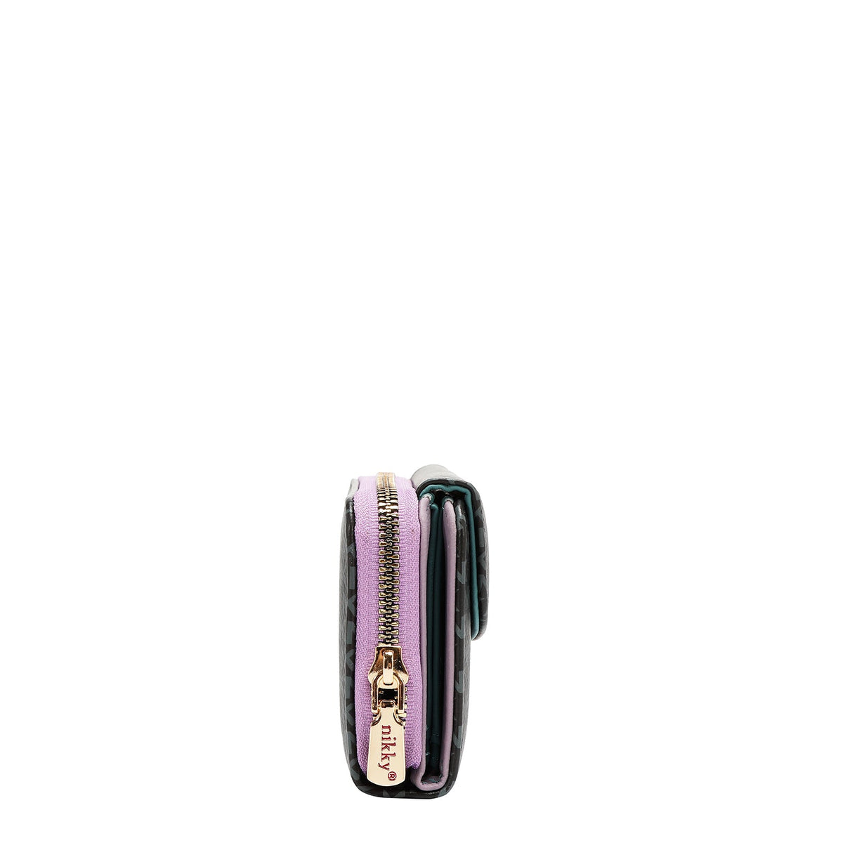 PORTAFOGLIO CON CERNIERA E PATTA (GLAMOROUS WALK - NERO)