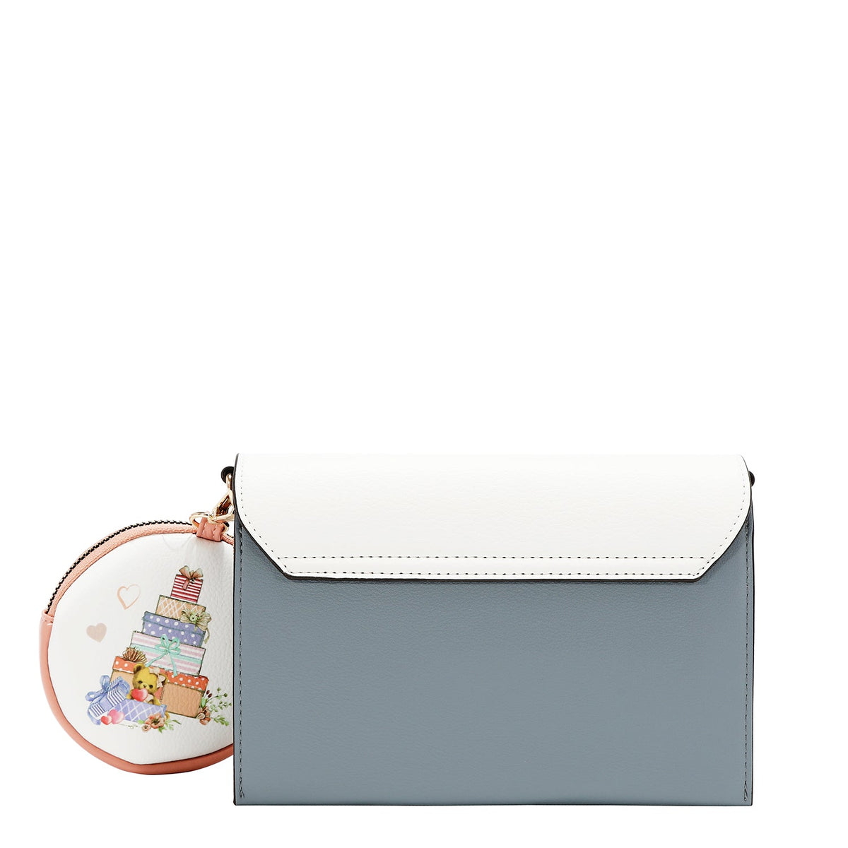 BORSA A TRACOLLA 2 PEZZI (GLAMOROUS WALK-WHITE)
