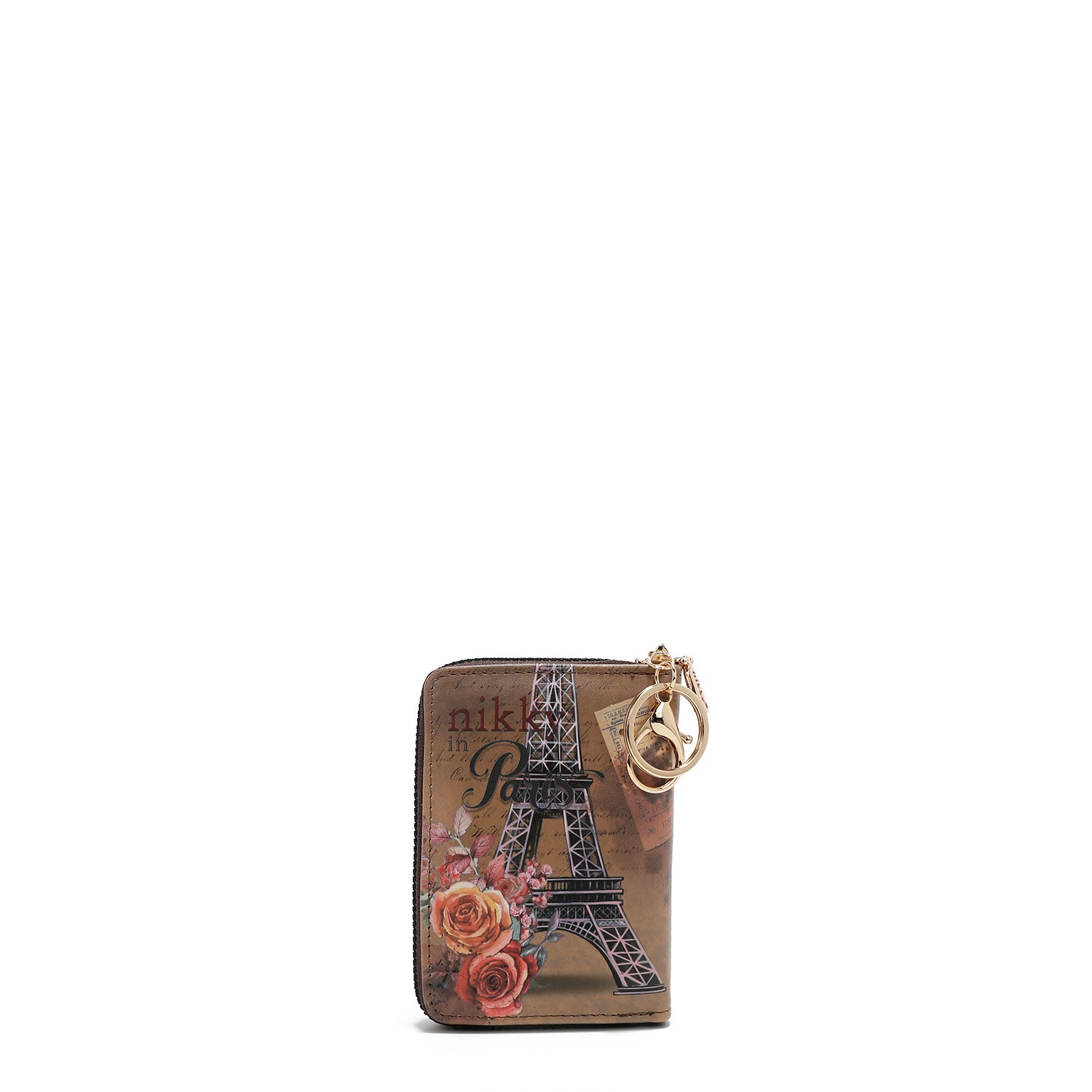 PORTA-CARTÃO COM ZÍPER TIPO ACORDEÃO (<tc>EMILY GOES PARIS</tc> )