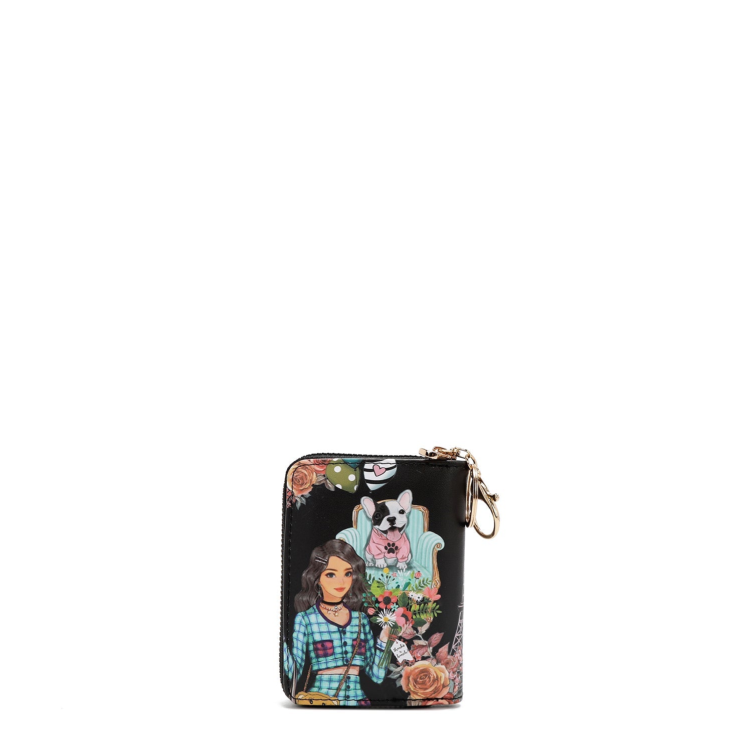 PORTA-CARTÕES COM ZÍPER TIPO ACORDEÃO (<tc>Nikky</tc> FAZ AMIGOS)