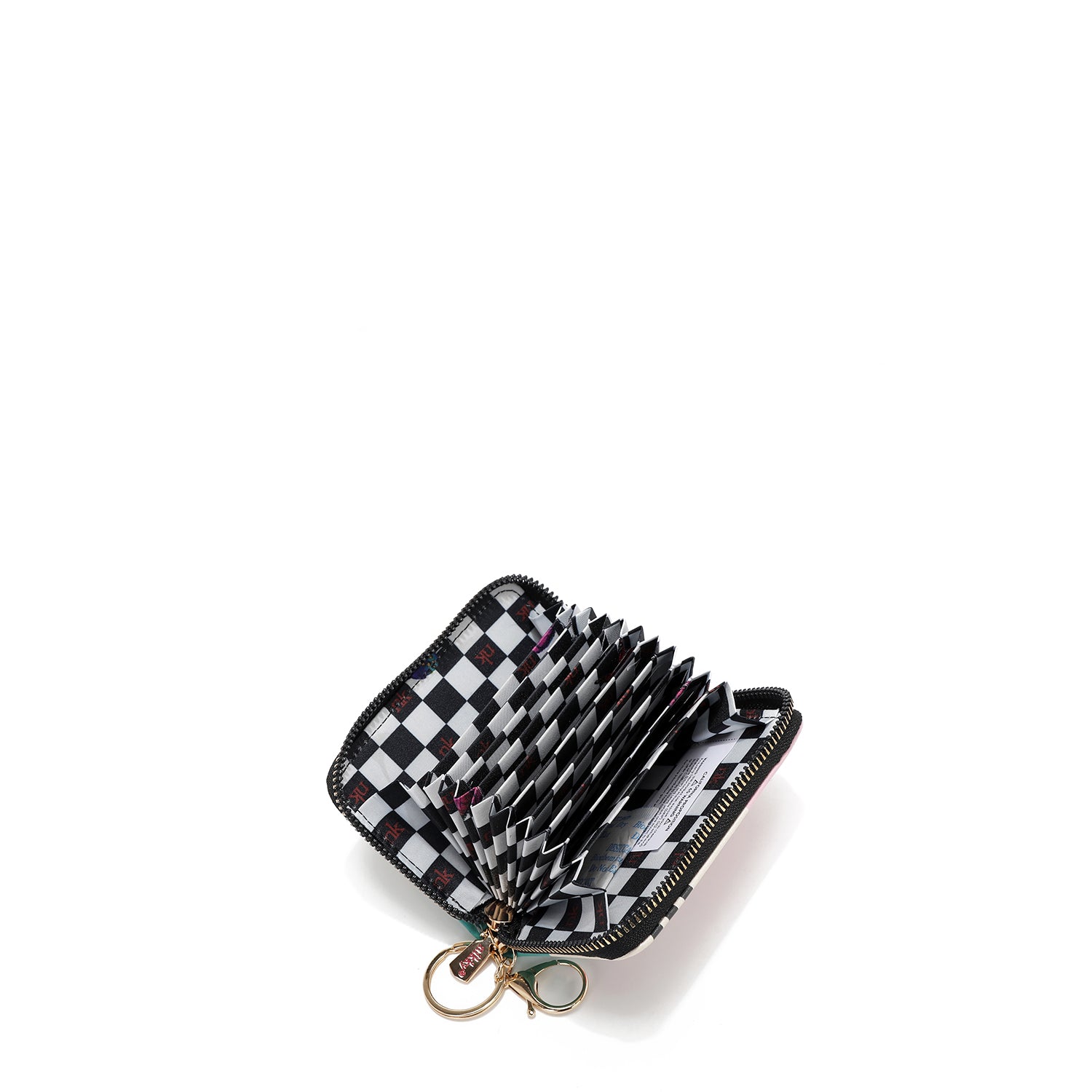 PORTA-CARTÃO COM ZÍPER TIPO ACORDEÃO (<tc>EMILY GOES PARIS</tc> )