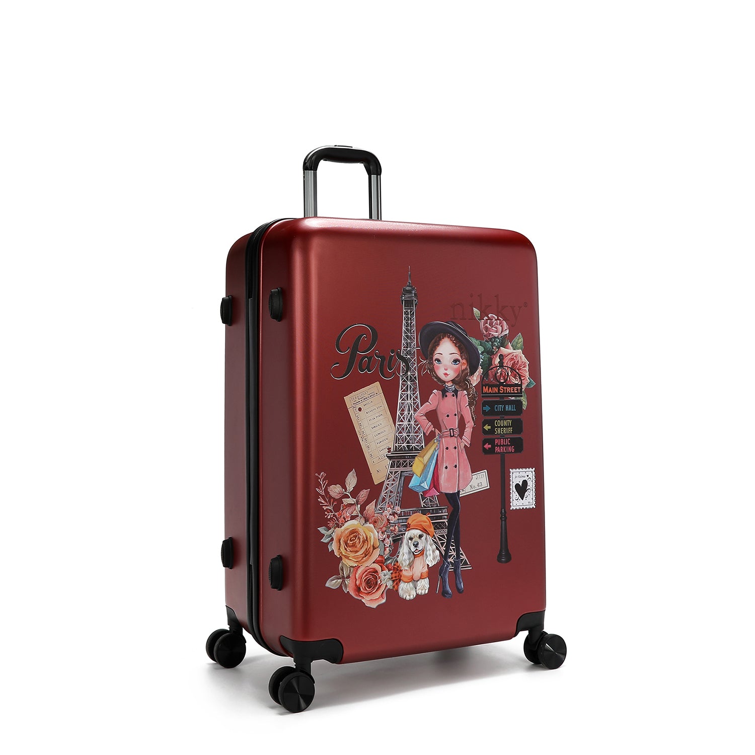 SET DI 2 VALIGIE IN PLASTICA ABS <tc>EMILY GOES PARIS</tc>