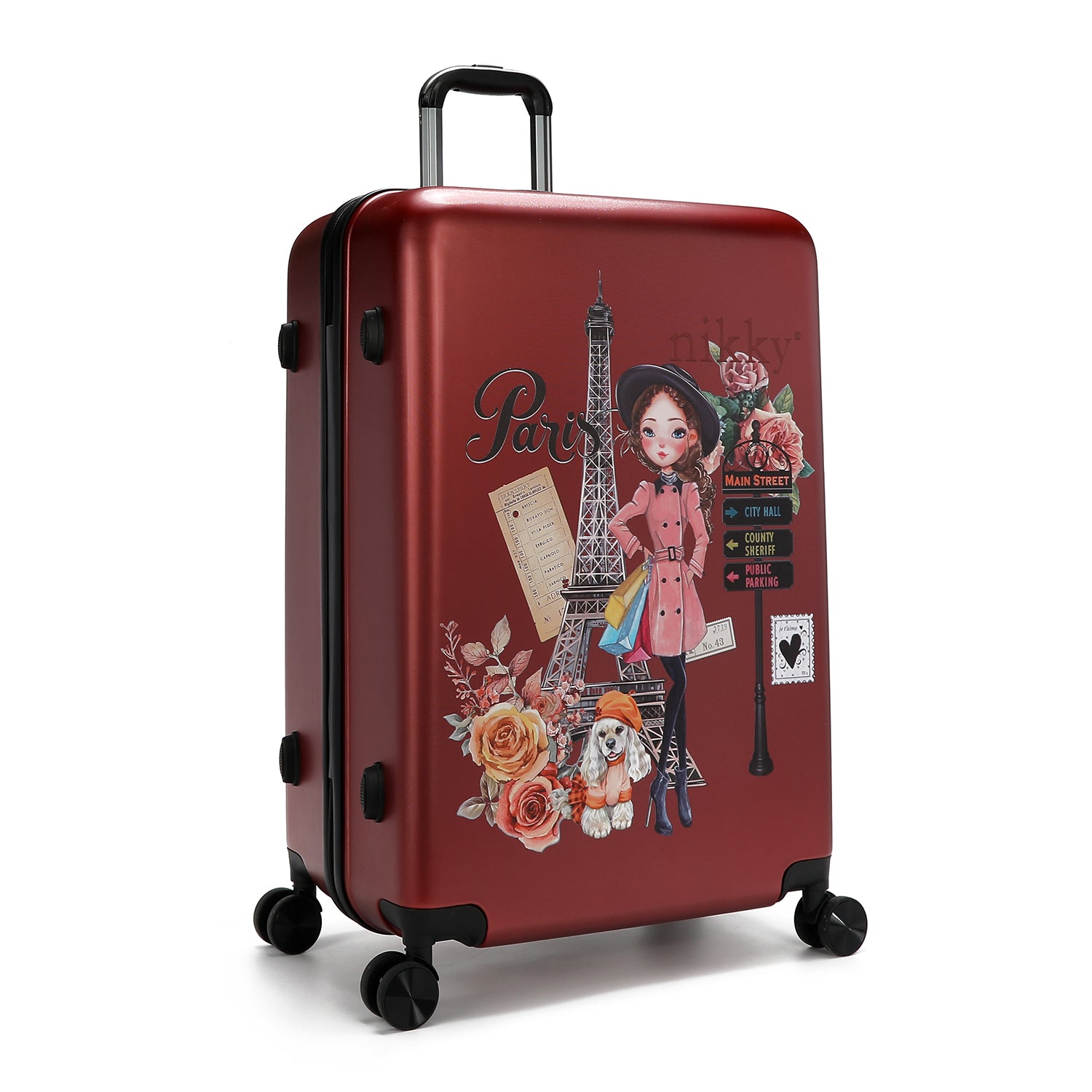SET DI 2 VALIGIE IN PLASTICA ABS <tc>EMILY GOES PARIS</tc>