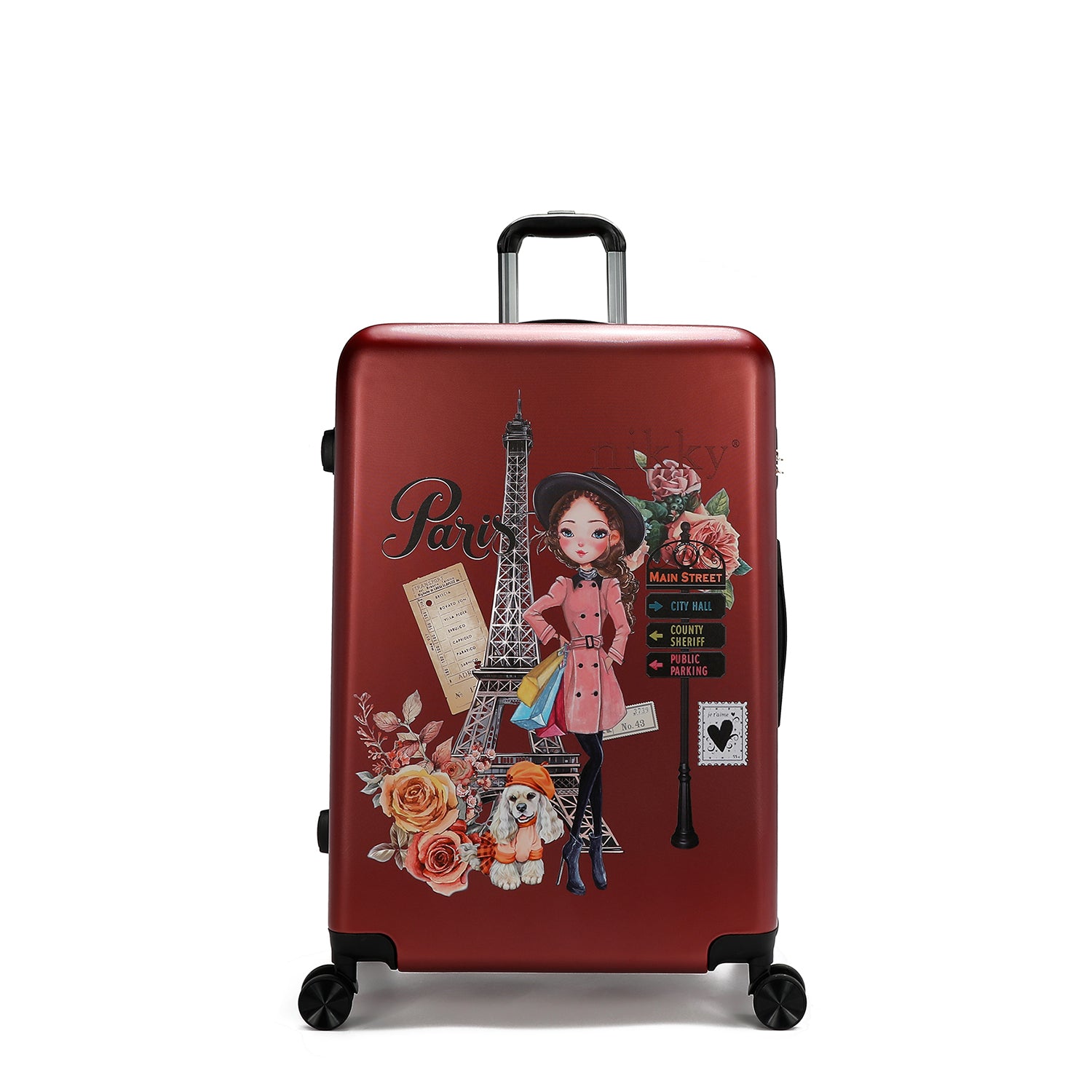 SET DI 2 VALIGIE IN PLASTICA ABS <tc>EMILY GOES PARIS</tc>